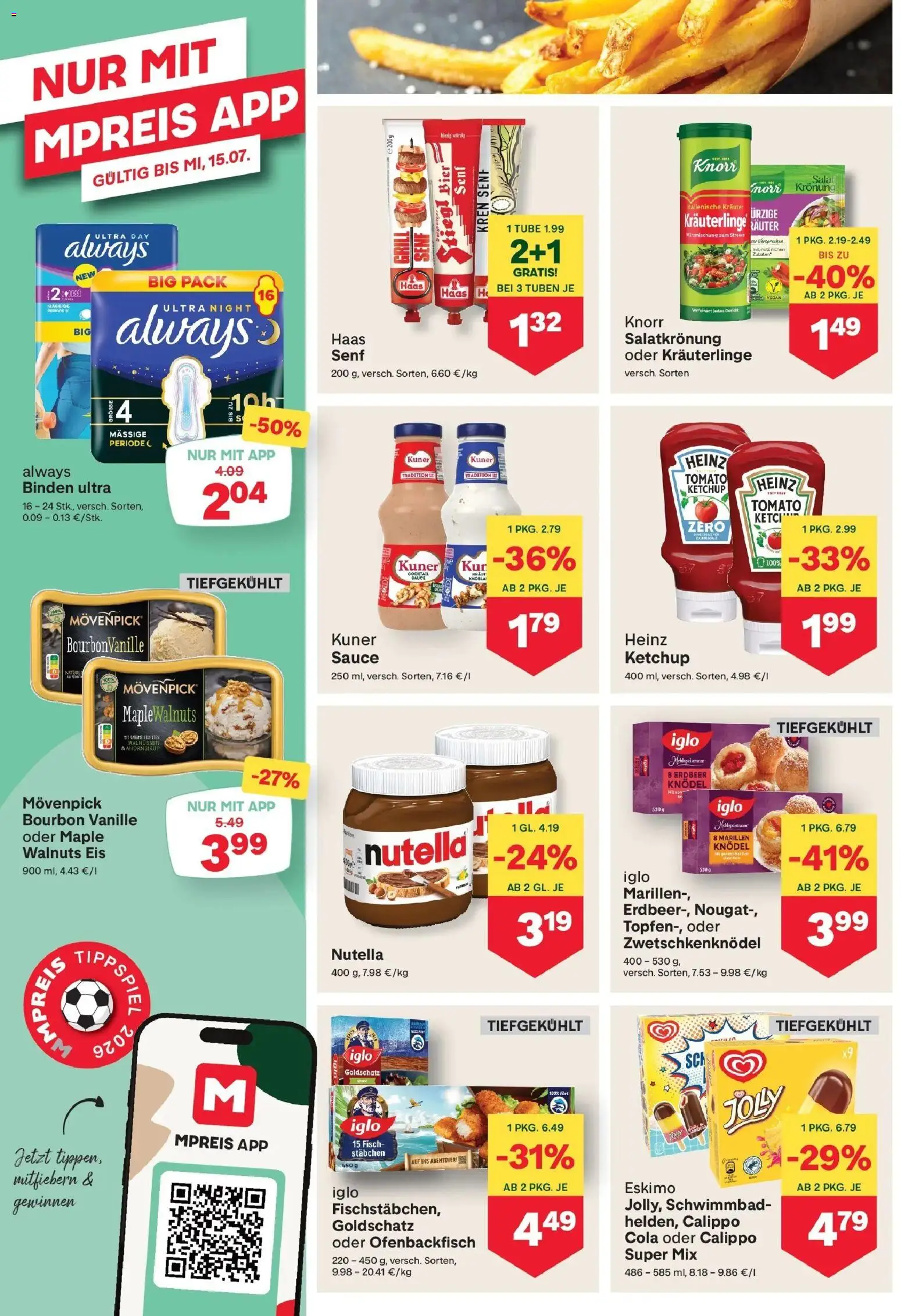MPREIS Pfunds gültig ab 02.07.2026 | Seite: 8 | Produkte: Ketchup, Salat, Grill, Fisch