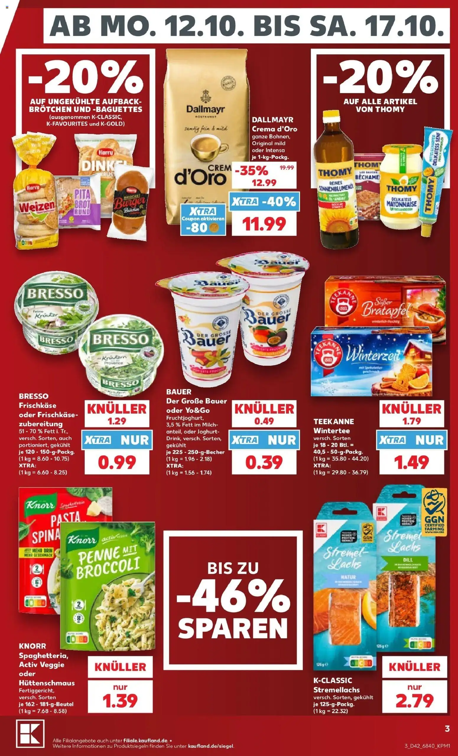 Prospekt Kaufland ab 12.10.2026 » Angebote Online zum Blättern | Seite: 7 | Produkte: Milch, Joghurt, Knorr, Pasta