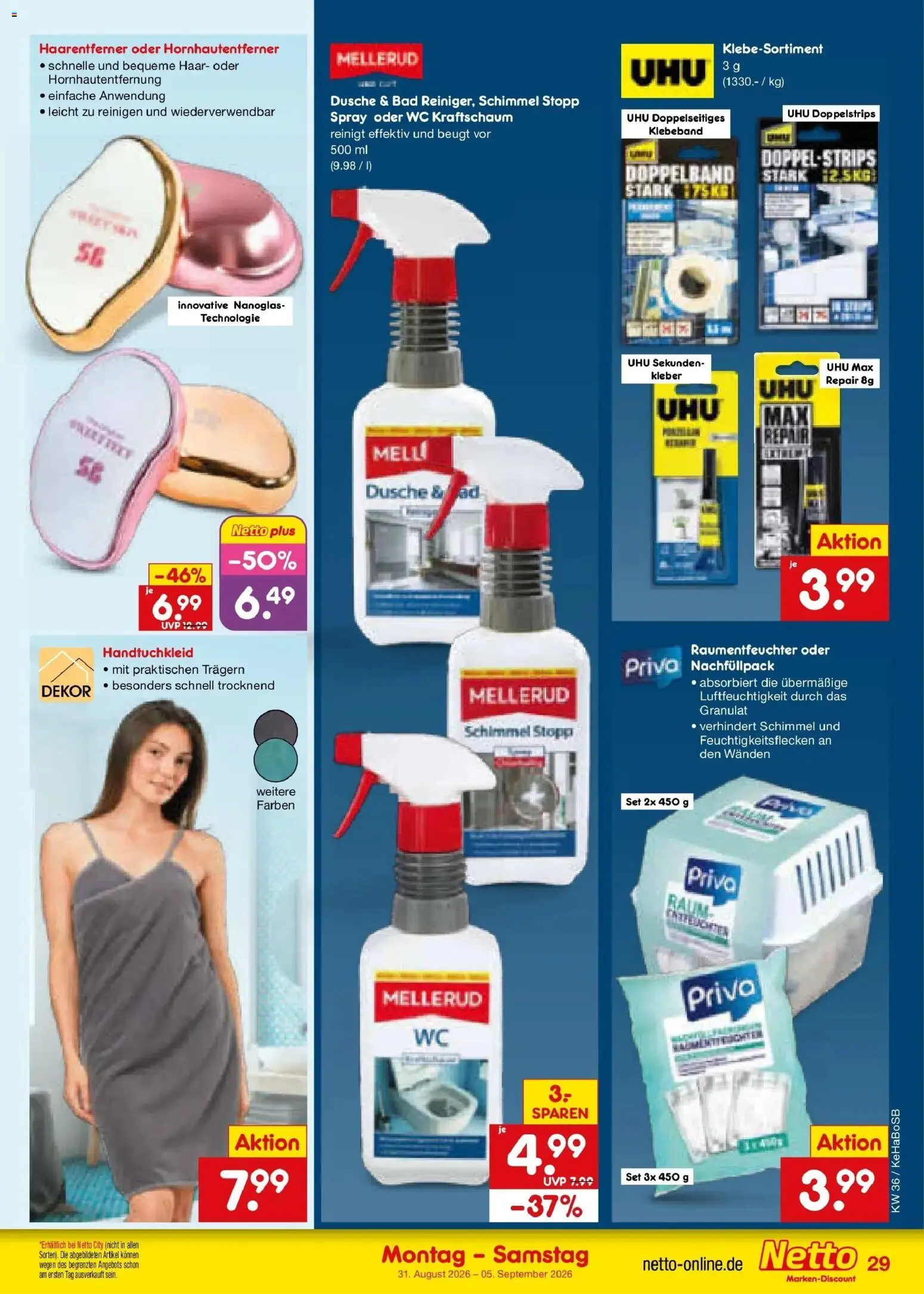 Netto Marken-Discount Prospekt Wuppertal (ab 31.08.2026) » Angebote | Seite: 39 | Produkte: Bad, Dusche
