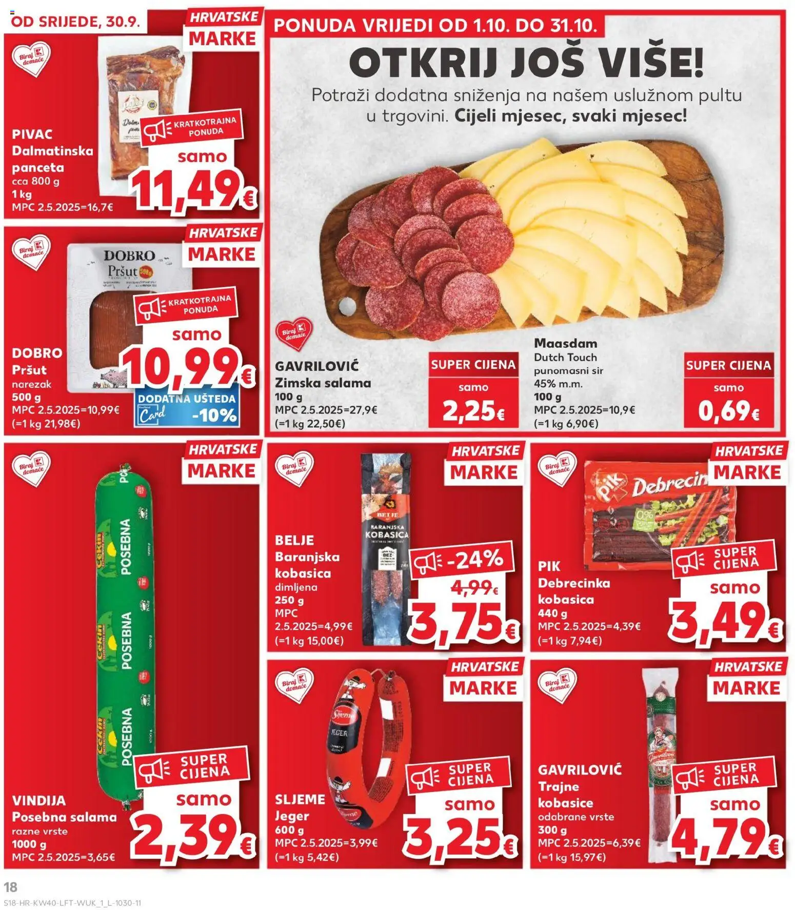 Kaufland HR akciós ujság - amely érvényes a következő dátumtól: 2026.09.30. | Oldal: 18