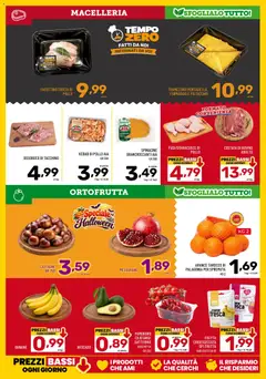 Anteprima del volantino Il Centesimo volantino valido a partire dal 23/10/2026 | Pagina: 5 | Prodotti: Banane, Frutta, Tacchino, Melograno