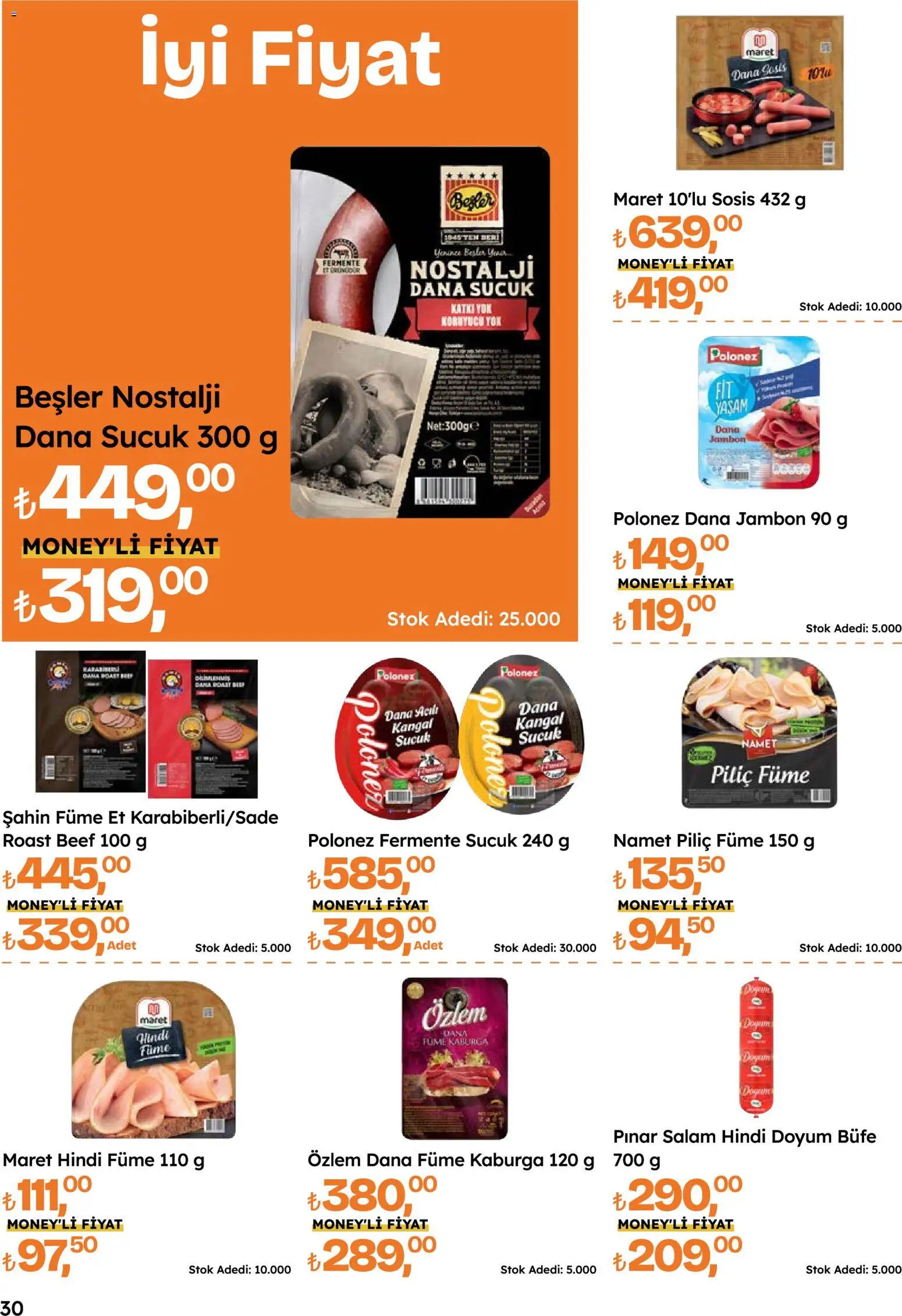 Migros Katalog - 5M Migroskop Dijital - 05 Ekim 2026 tarihinden itibaren geçerlidir | Sayfa: 30 | Ürünler: Salam, Jambon, Et, Piliç