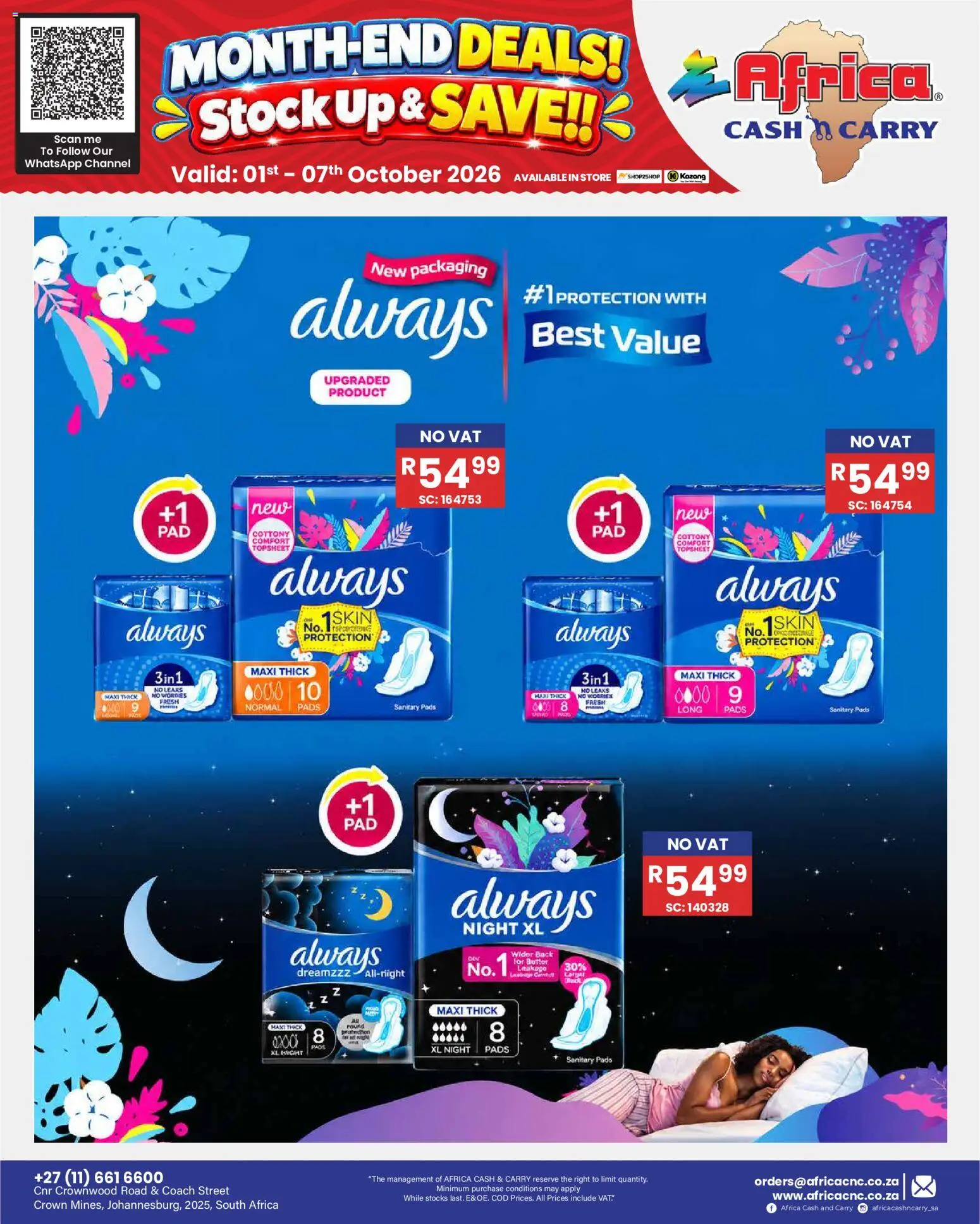 New Africa Cash & Carry catalogue – valid from 01/10/2026 | Page: 77 | Products: Pads, Butter, Stock