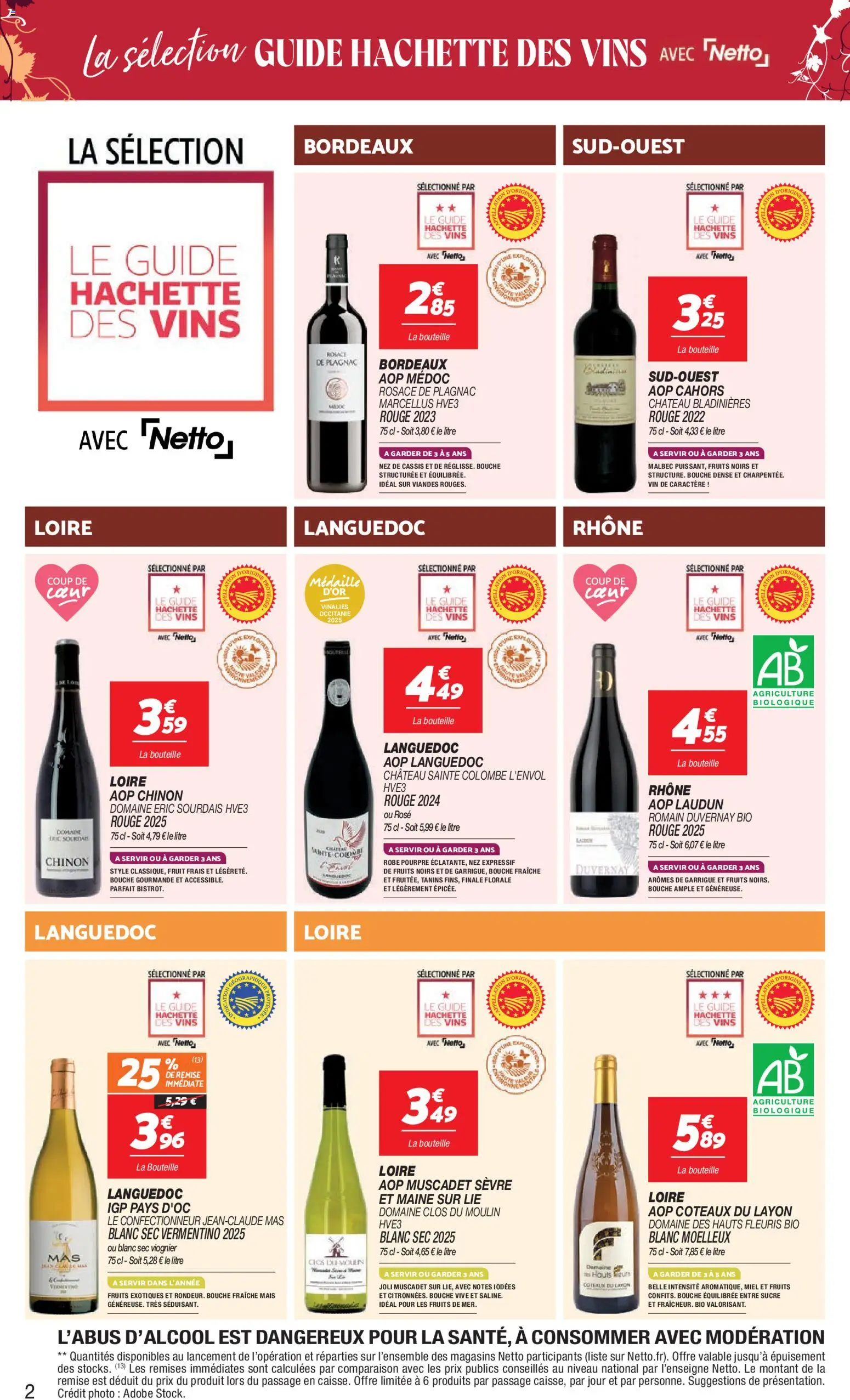 {H1} | Page: 2 | Produits: Robe, Cahors, Miel, Coteaux du layon