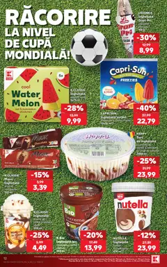 Kaufland RO Zalau - amely érvényes a következő dátumtól: 2026.07.15. | Oldal: 12 | Termékek: Capri Sun, Nutella