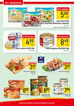 Pogląd oferty "Piotruś Pan gazetka" - ważna od 23.06.2026 | Strona: 8 | Produkty: Barszcz, Bagietka, Morszczuk, Gulasz