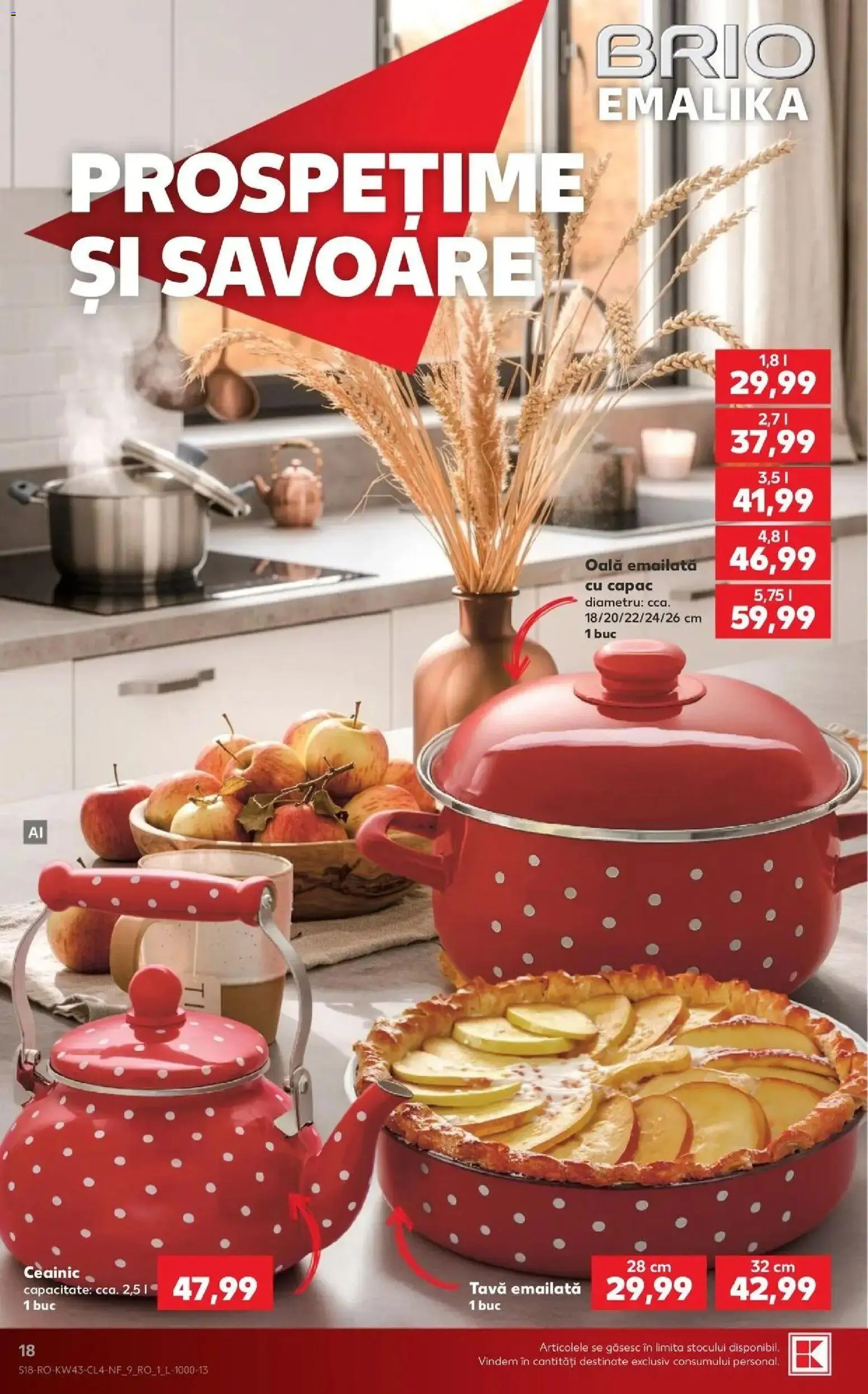 Kaufland Zalau 21.10.2026 - Revista si Oferta | Pagină: 18 | Produse: Tava, Oală, Ceainic