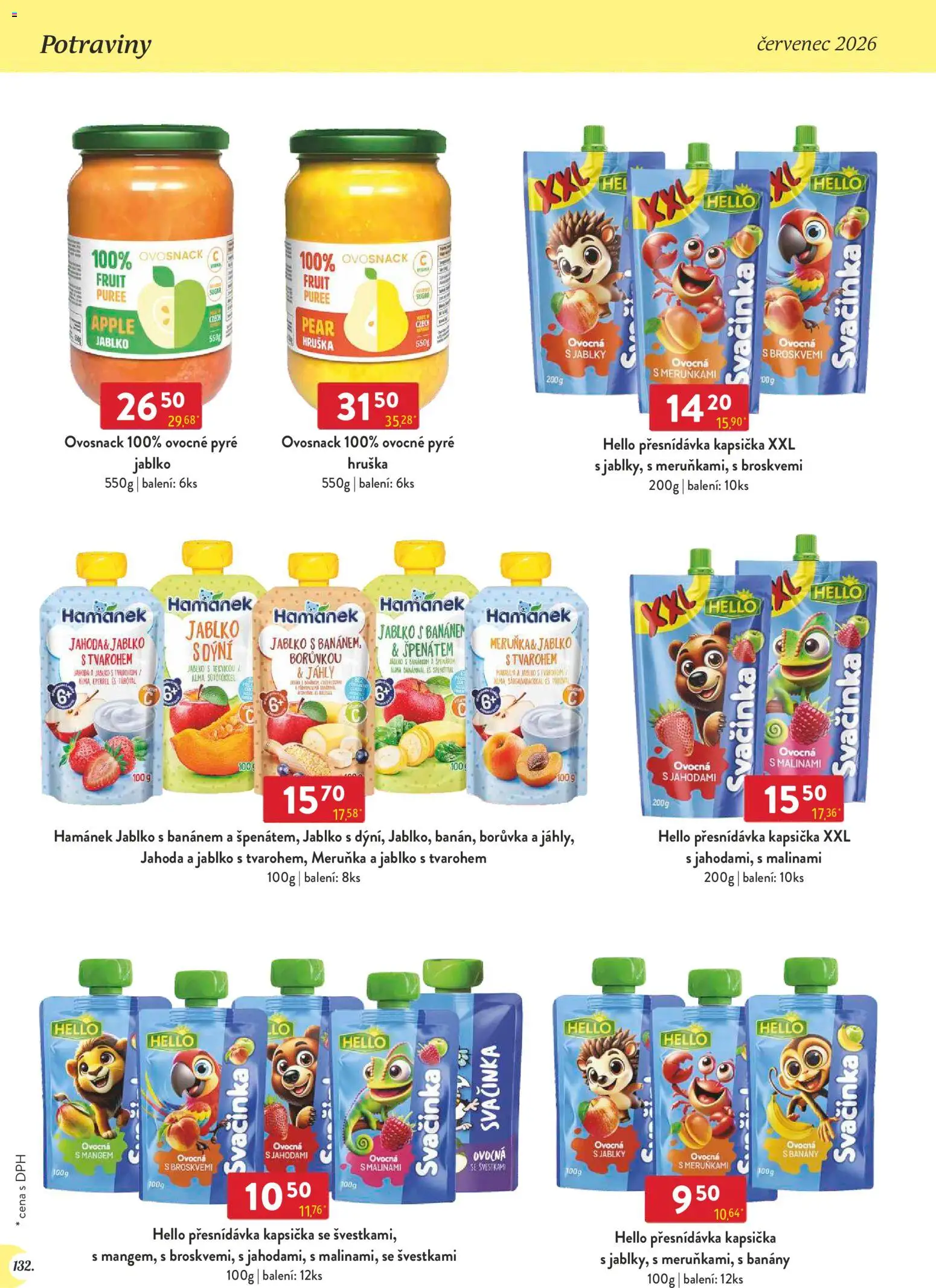 Astur & Qanto leták - Velkoobchod 07/2026 od 01.07.2026 | Strana: 132 | Produkty: Banány, Apple, Potraviny, Hamánek