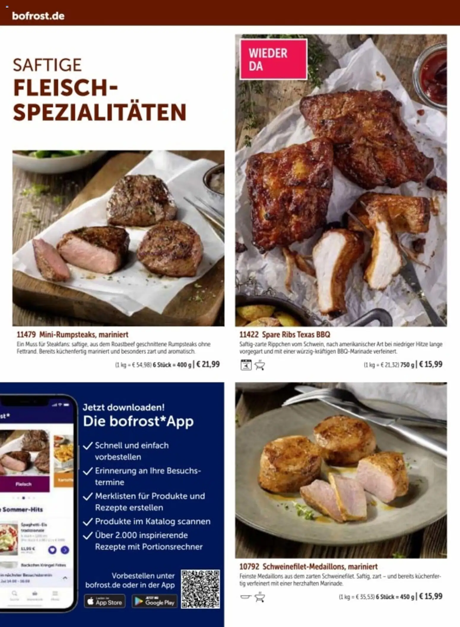 Bofrost Katalog – gültig ab 06.03.2026 | Seite: 72 | Produkte: Spezialitäten, Spare ribs, Roastbeef, Fleisch