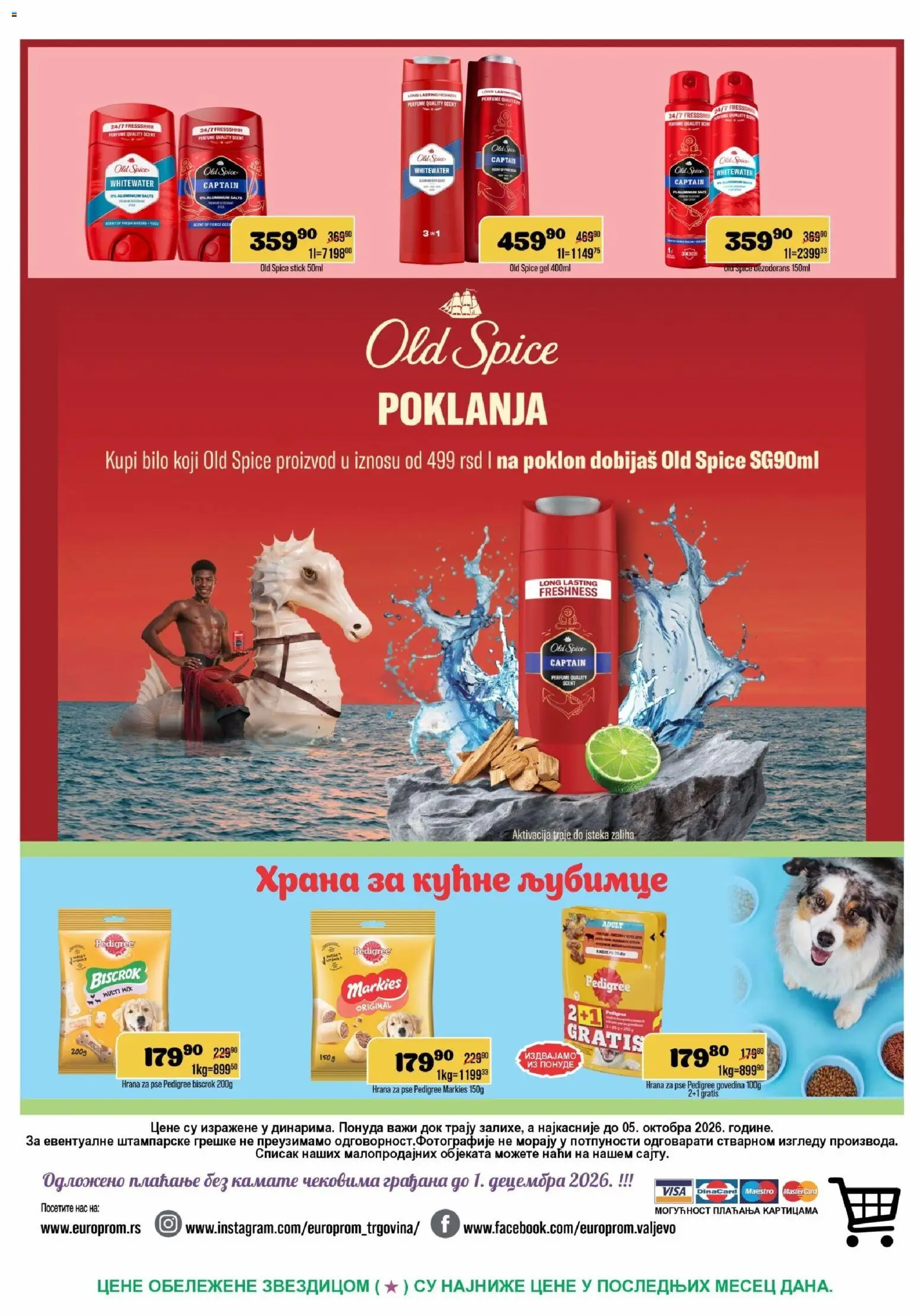 Europrom katalog - važi od 23.09.2026 | Strana: 12 | Proizvode: Govedina, Pedigree, Hrana za pse, Dezodorans