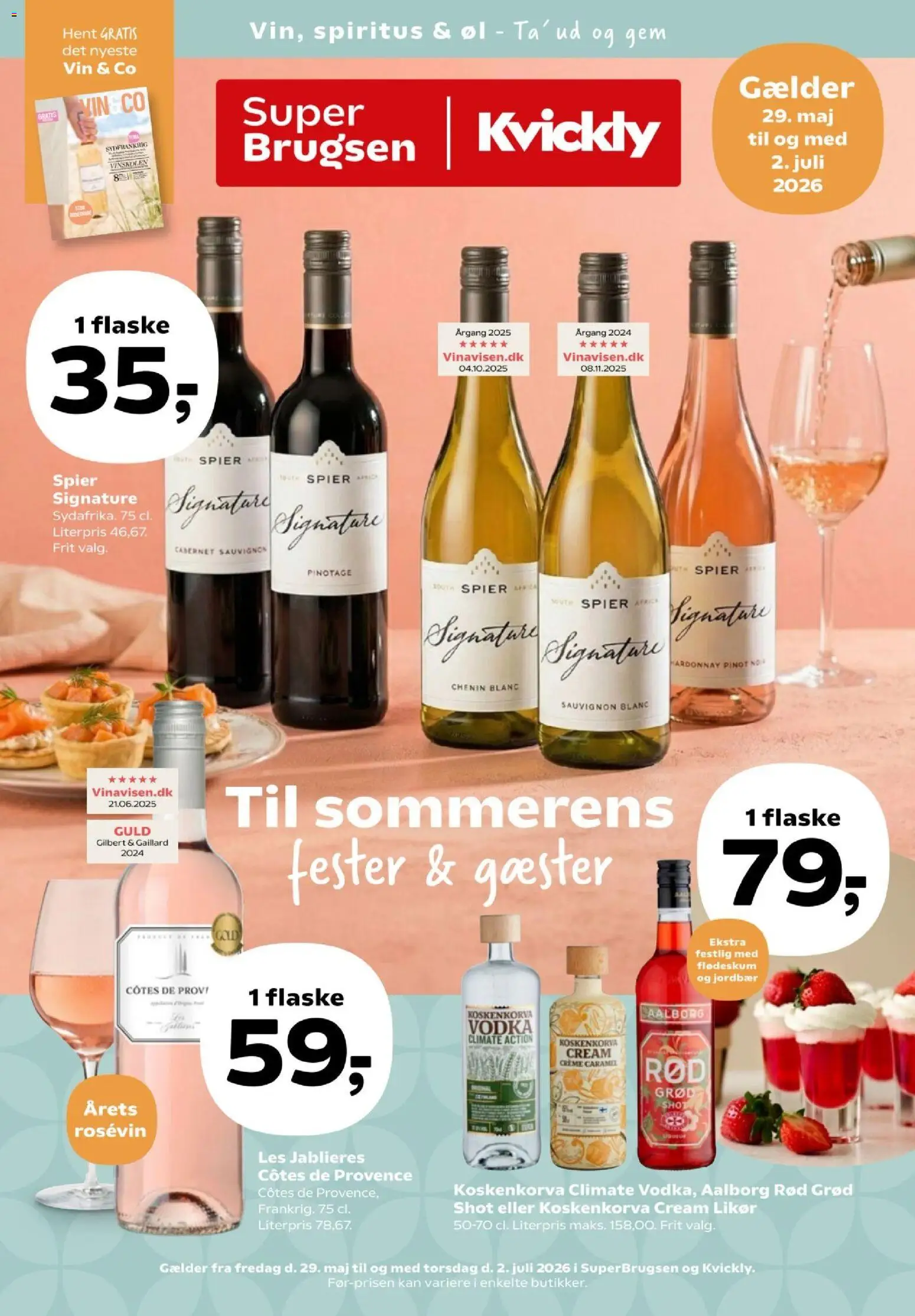 Super Brugsen tilbudsavis – gyldig fra 29.05.2026 | Side: 41 | Produkter: Creme, Øl, Jordbær, Vodka
