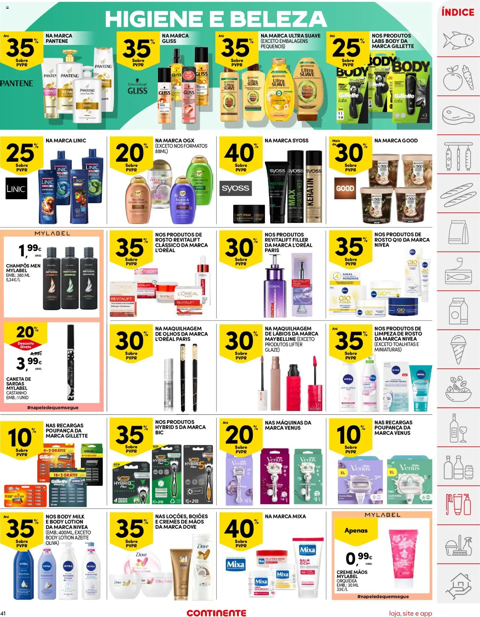 Continente folheto │ válido de 20/10/2026 | Página: 43 | Produtos: Azeite, Maquilhagem, Orquídea, Creme