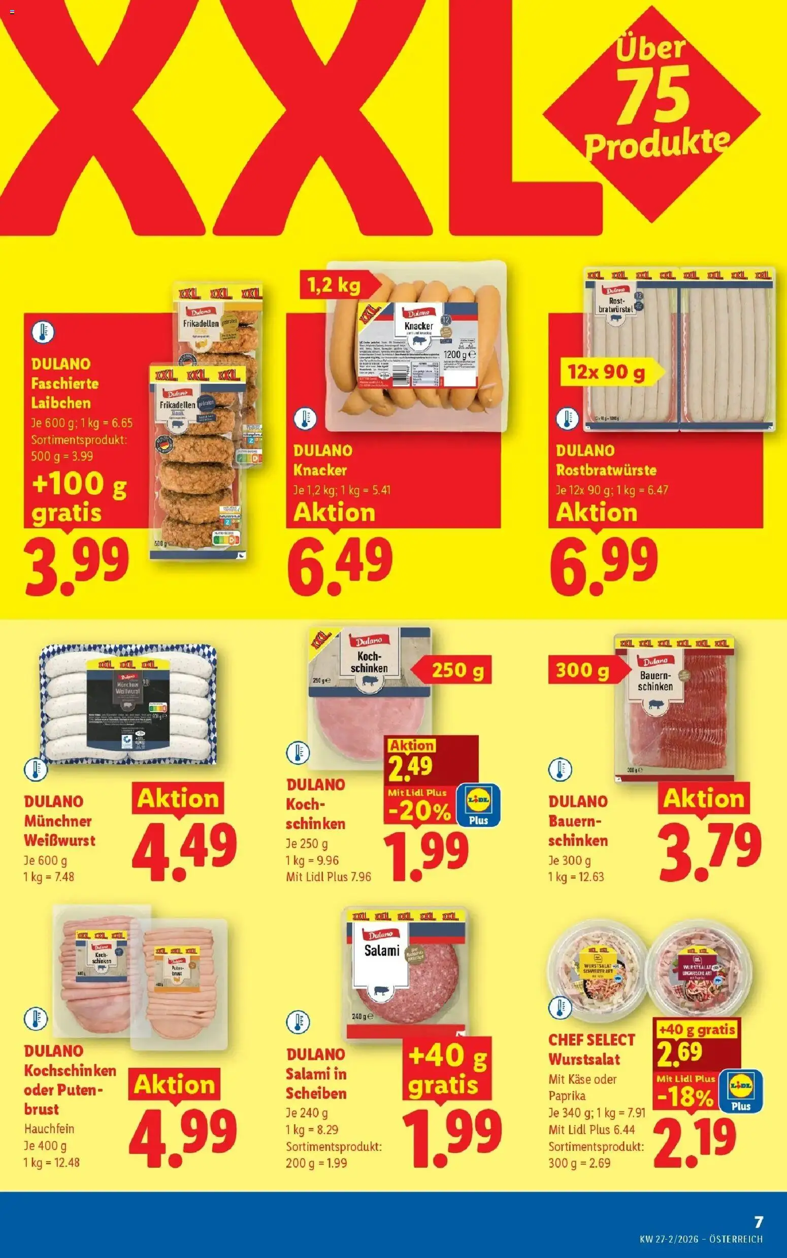 Lidl Flugblatt - Fohnsdorf, Neunkirchen, Graz gültig ab 02.07.2026 | Seite: 9 | Produkte: Käse, Salami, Schinken