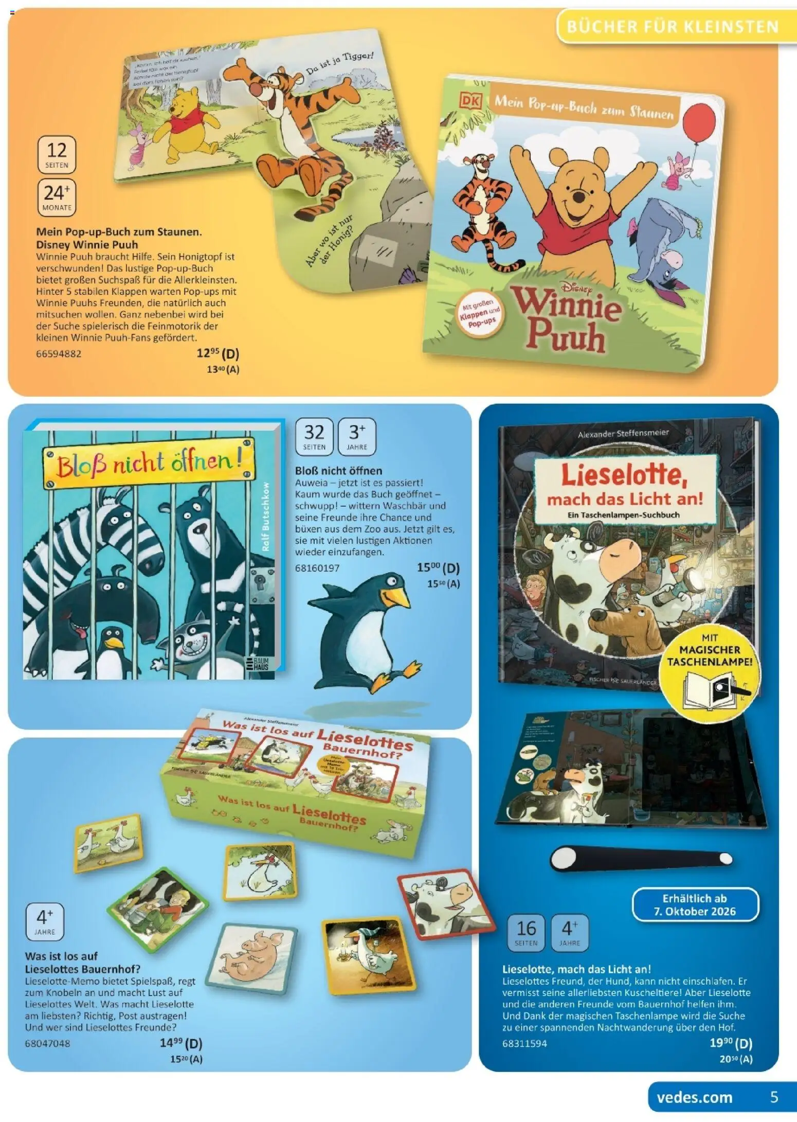 Vedes Spiele-, Buch- und Kreativprospekt – gültig ab 24.08.2026 | Seite: 5