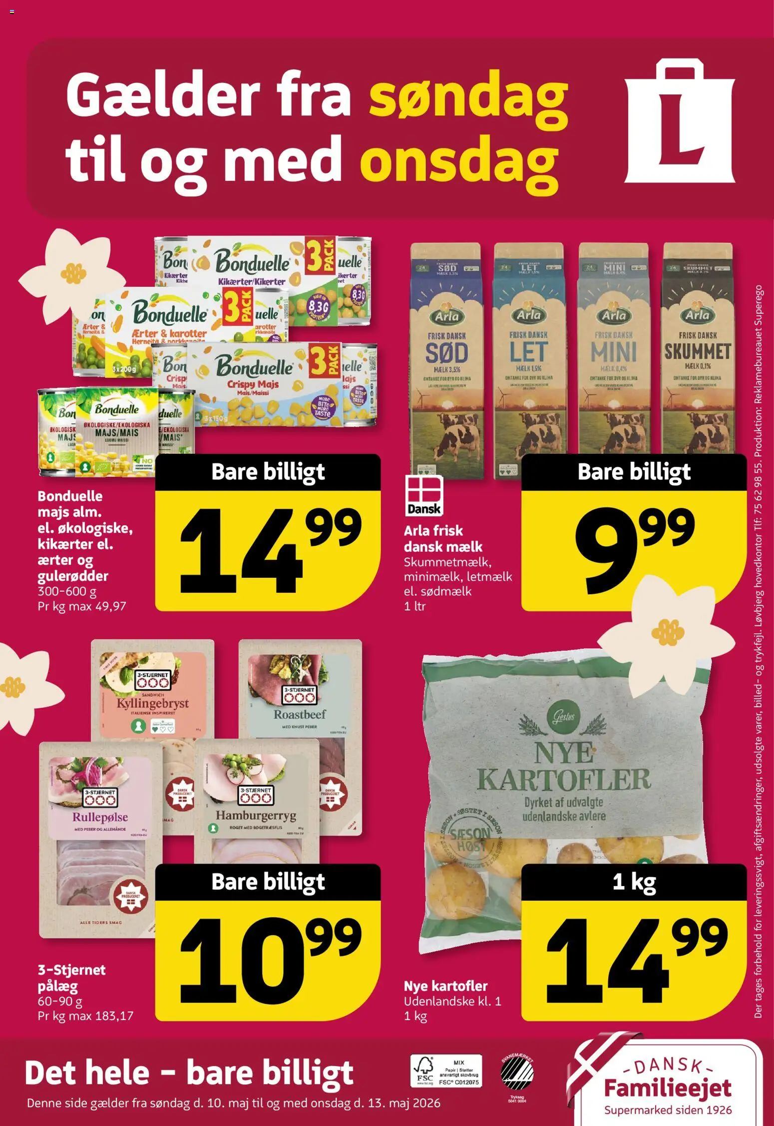 Løvbjerg tilbudsavis – gyldig fra 08.05.2026 | Side: 32 | Produkter: Mælk, Pålæg, Hamburgerryg, Roastbeef