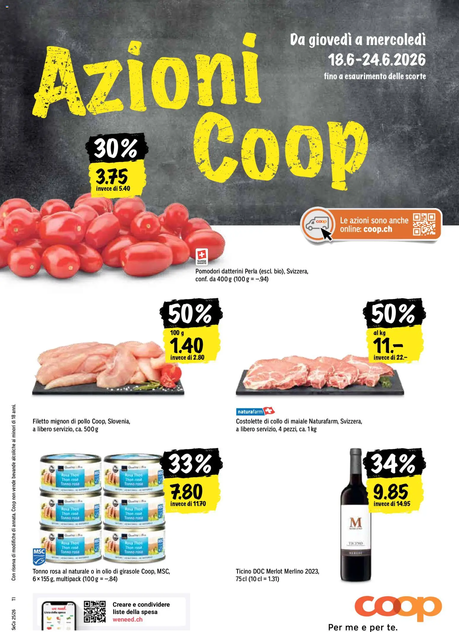Coop aktionen IT – gültig ab 18.06.2026 | Seite: 1