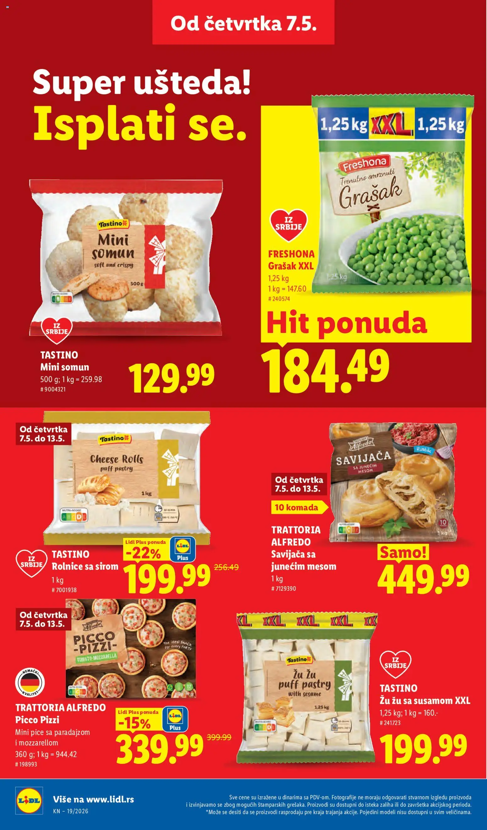 Lidl katalog - važi od 07.05.2026 | Strana: 24 | Proizvode: Grašak, Somun
