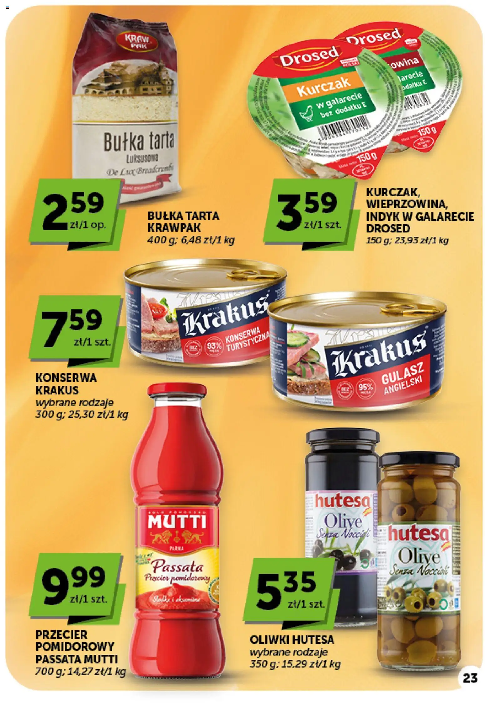 ABC gazetka - Market od 08.10.2026 | Strona: 23 | Produkty: Kurczak, Indyk, Bułka tarta, Gulasz