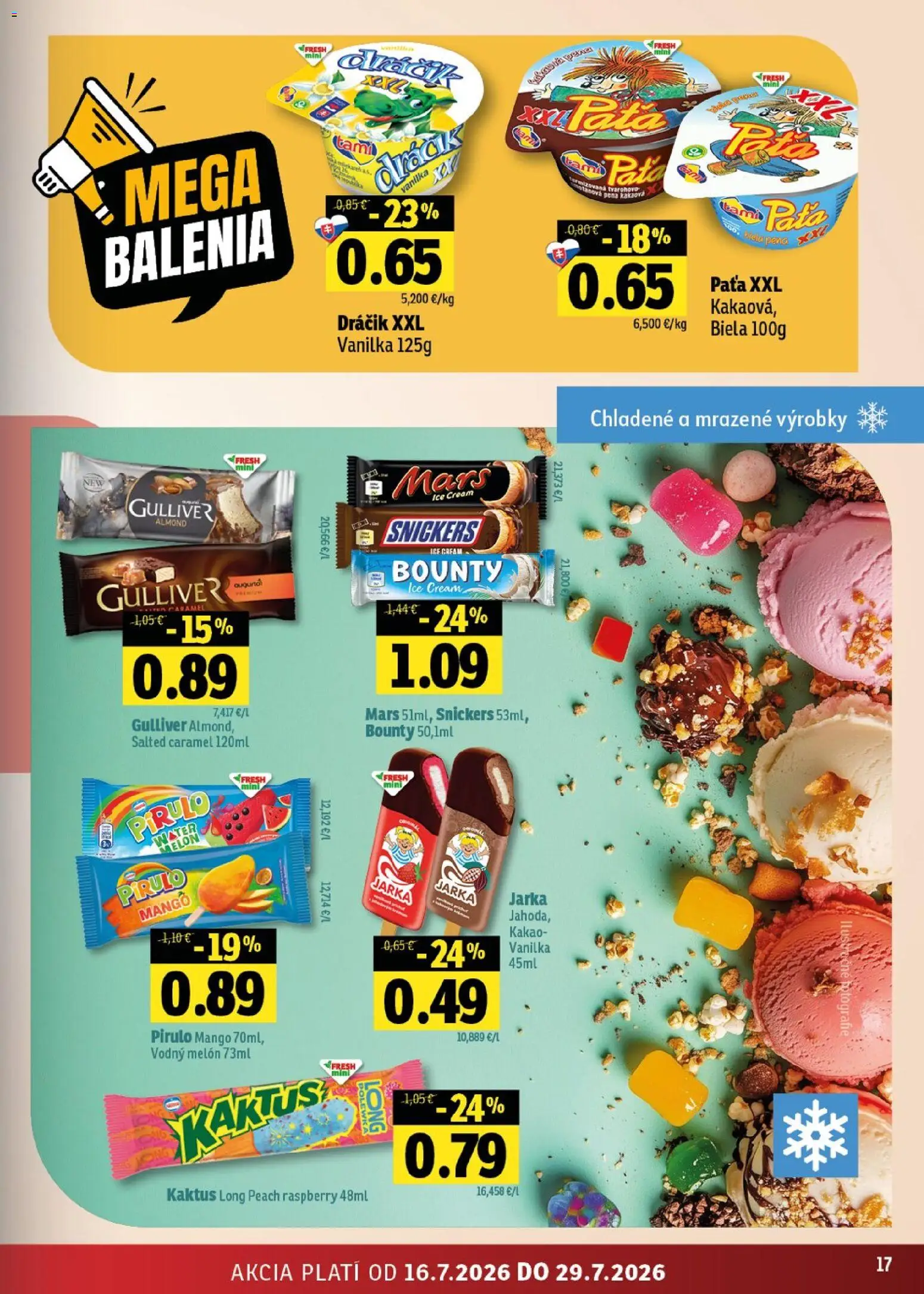 Nové Fresh akcie – leták je platný od 16.07.2026 | Strana: 17