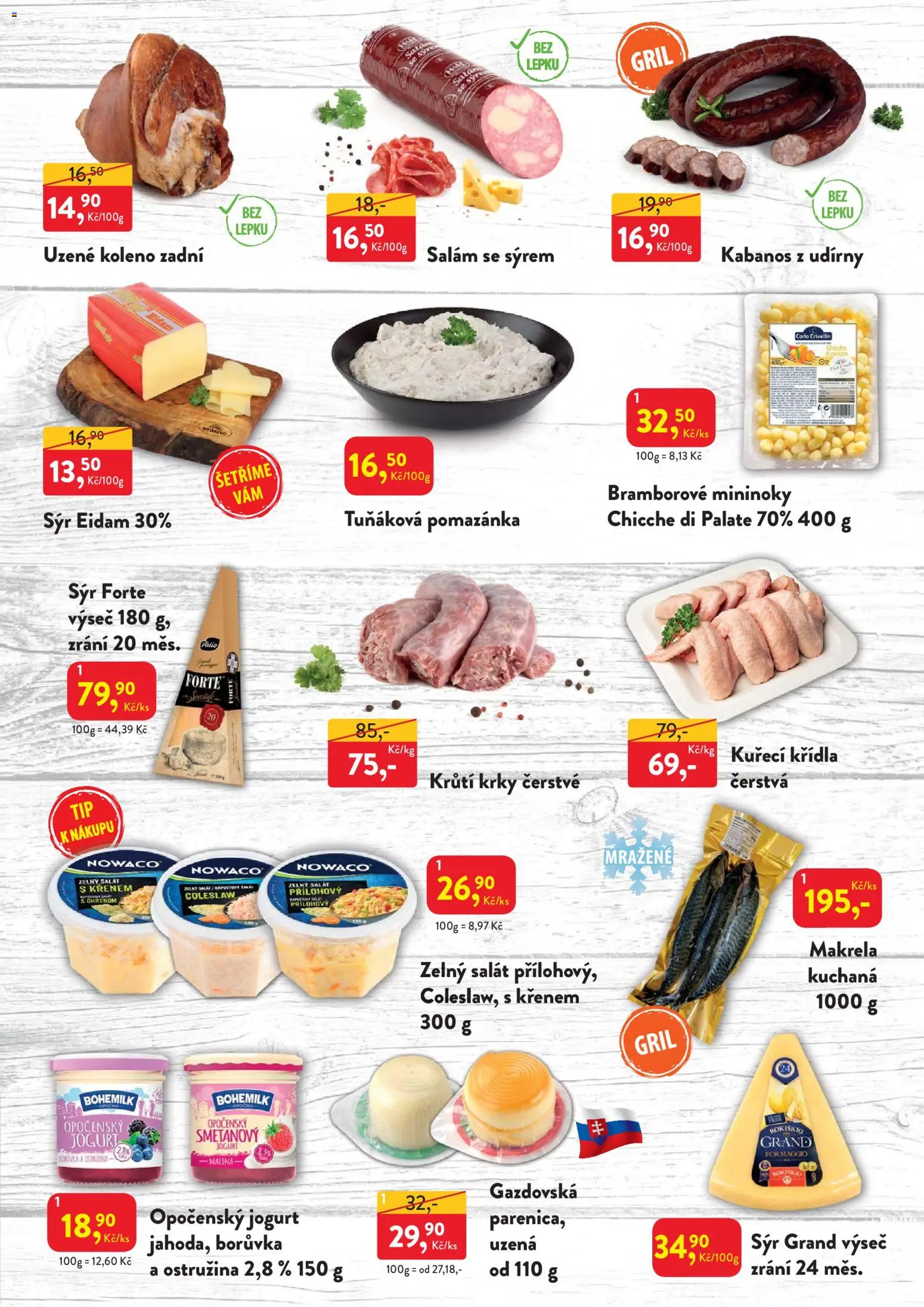 MP Krásno leták od 06.07.2026 | Strana: 3 | Produkty: Salám, Gril, Kuřecí Křídla, Pomazánka