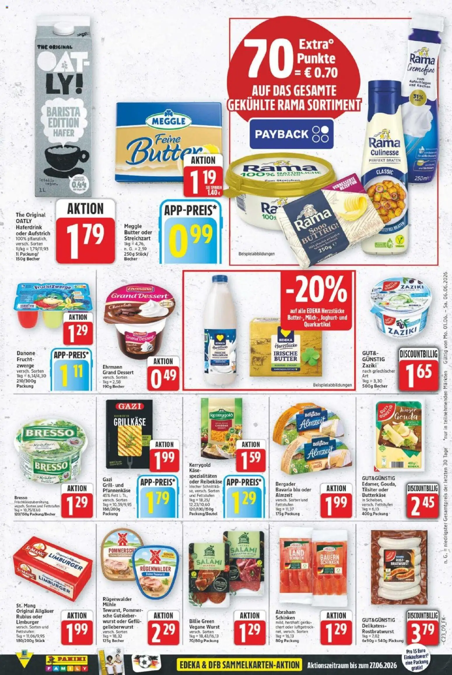 E center Prospekt – gültig ab 01.06.2026 | Seite: 11 | Produkte: Rama, Oatly, Wurst, Schinken
