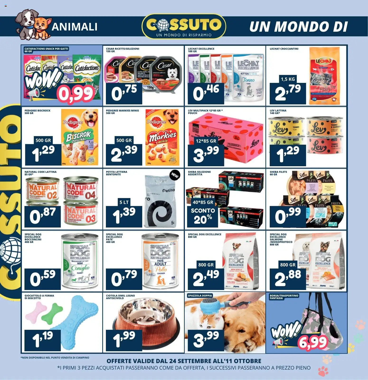 Volantino Cossuto del 24/09/2026 | Pagina: 10 | Prodotti: Salmone, Tonno, Ciotola, Gamberetti