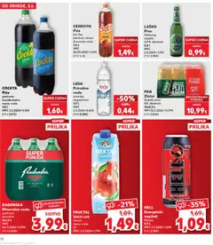 CEDEVITA Piće Ice Tea breskva i limun ili šumsko voće, 1,5 L - Pregled kataloga iz trgovine Kaufland, vrijedi od 03.06.2026 | Stranica: 18 | Proizvodi: Pivo, Voda, Breskva, Pan