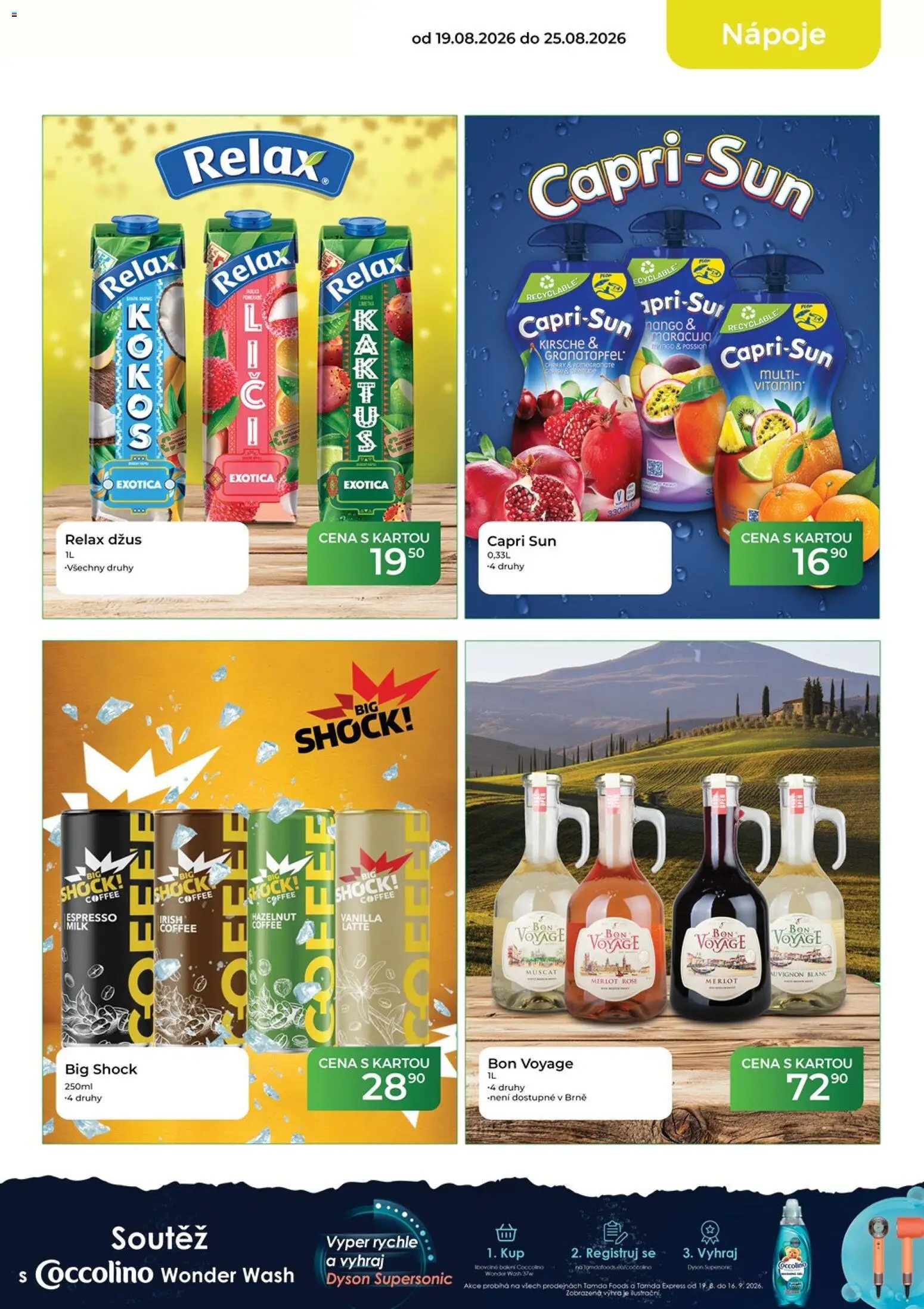 Tamda Foods leták od 19.08.2026 | Strana: 11 | Produkty: Maracuja, Džus, Coccolino, Nápoje