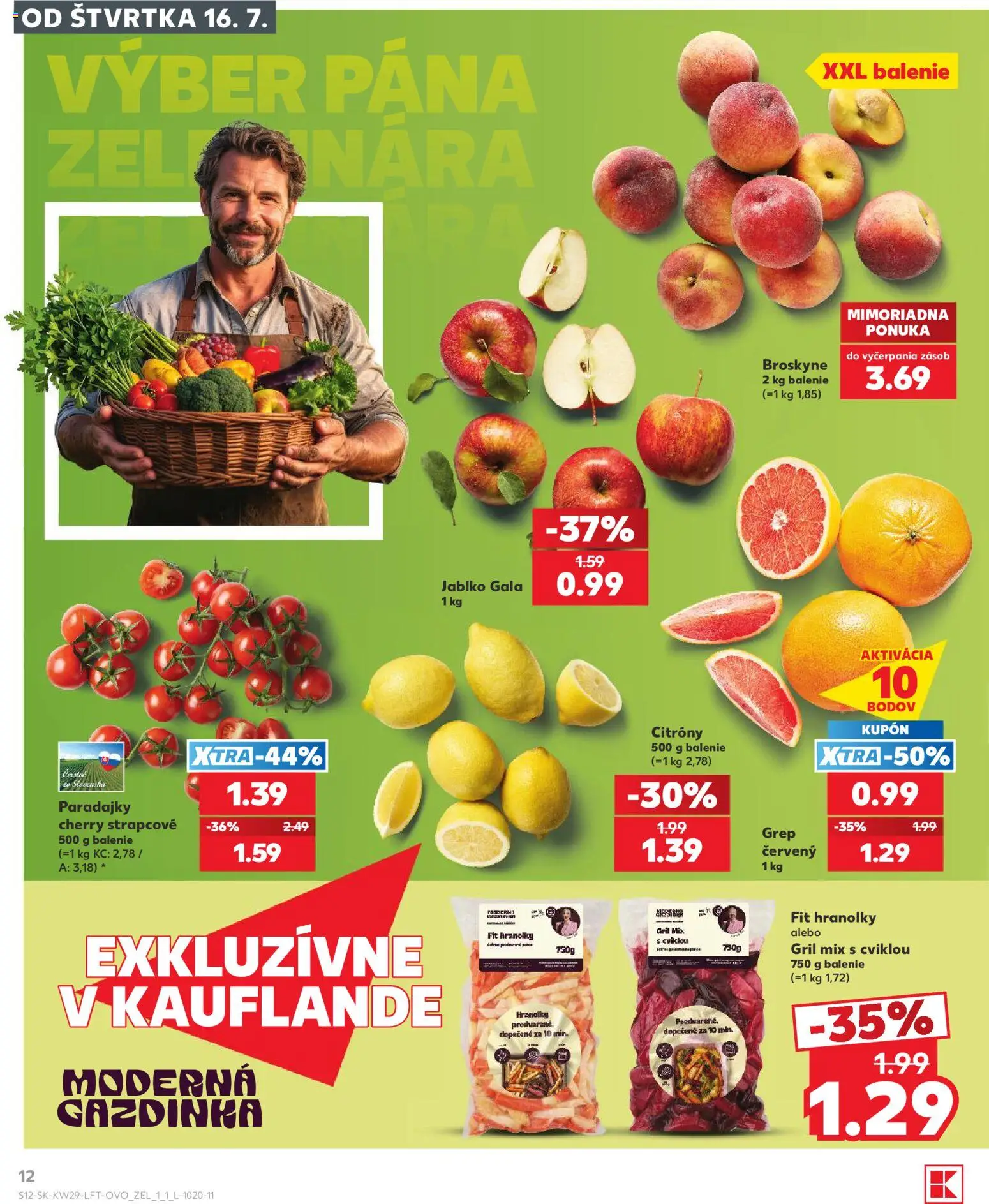 Kaufland SK akciós ujság - amely érvényes a következő dátumtól: 2026.07.16. | Oldal: 12