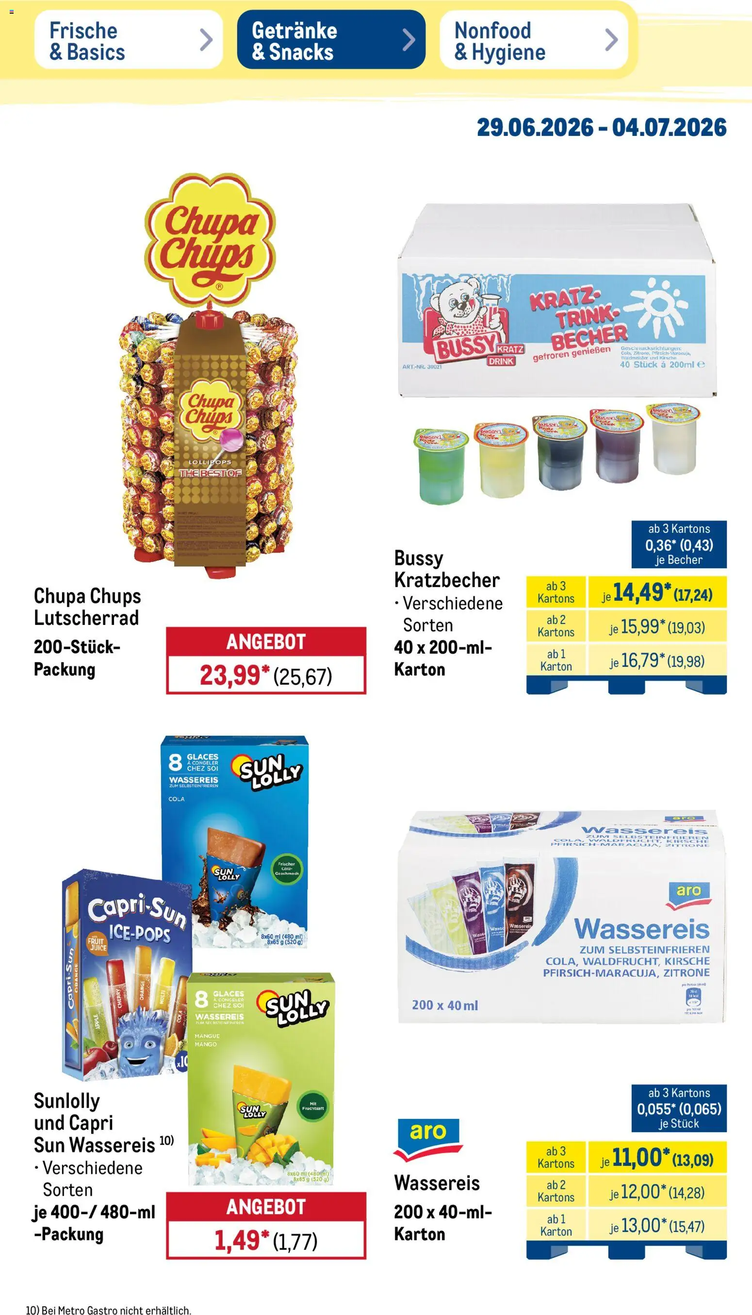 Metro Prospekt – gültig ab 29.06.2026 | Seite: 27 | Produkte: Cola, Apple, Zitrone, Mango