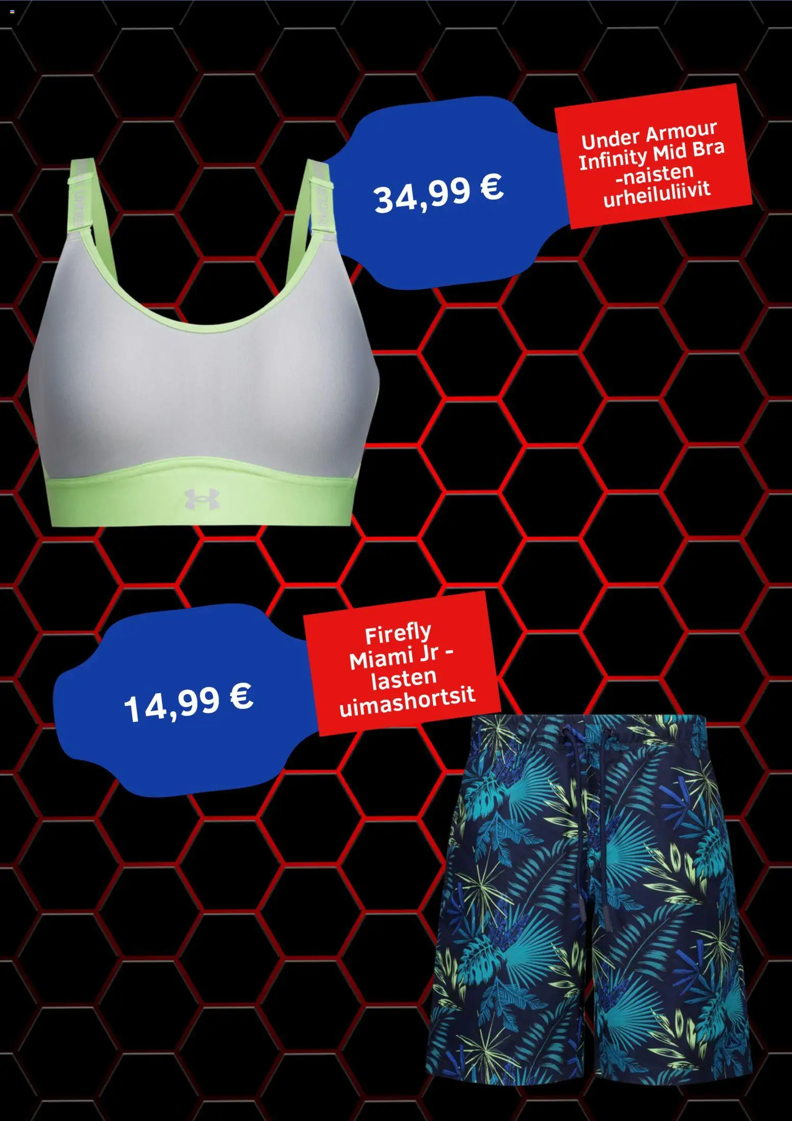Intersport tarjoukset – voimassa 01.06.2026 alkaen | Sivu: 4 | Tuotteet: Uimashortsit, Urheiluliivit