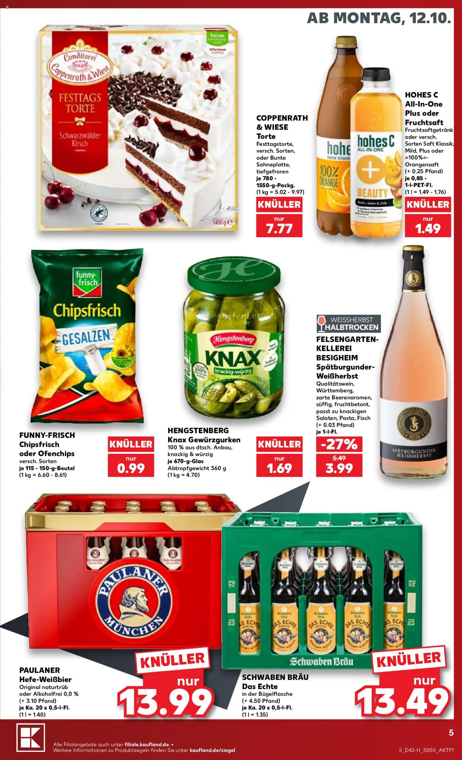 Kaufland Německo leták - Glatte Preise od 12.10.2026 | Strana: 5