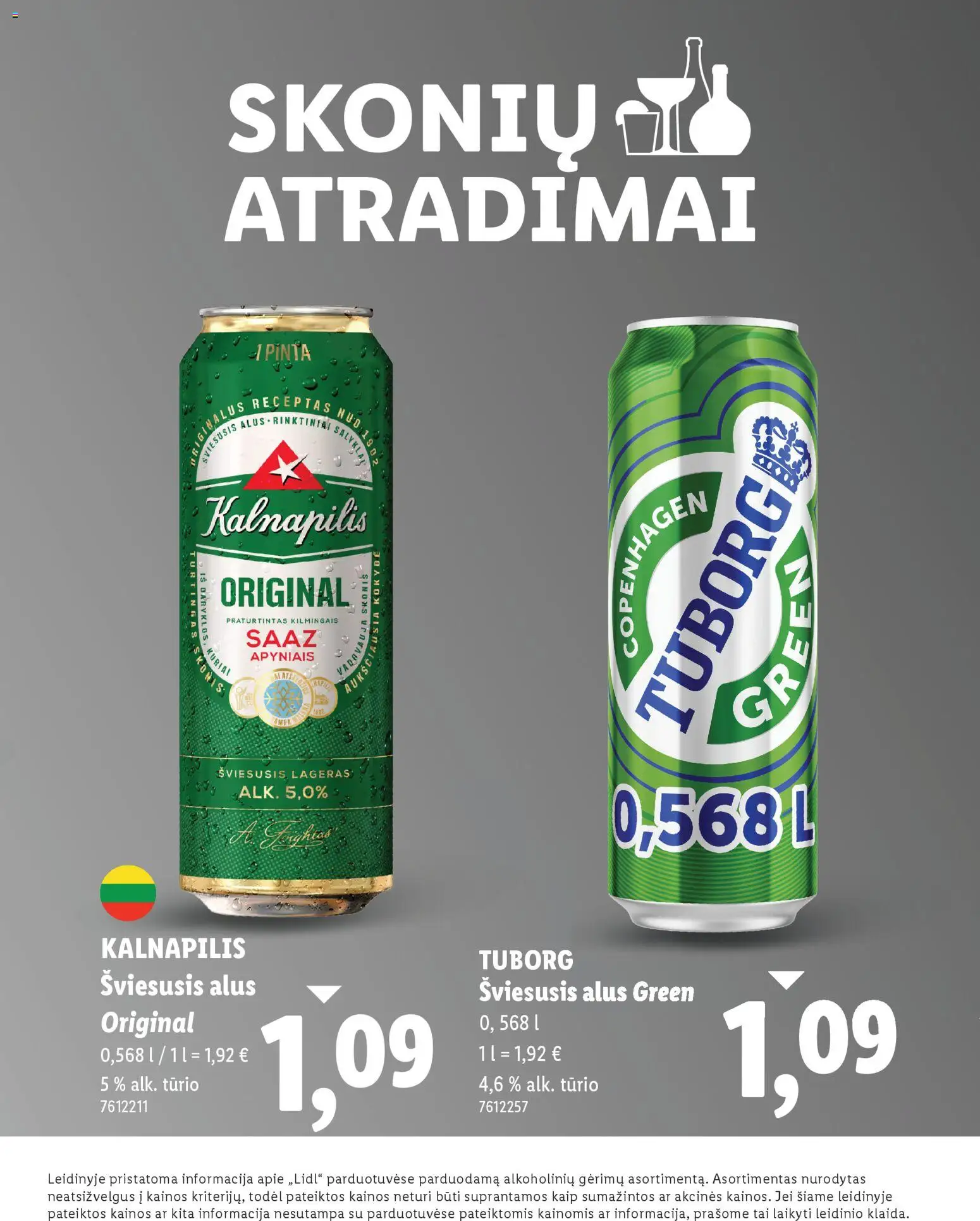 LIDL akcijos nuo 19.04.2026 | Puslapis: 2 | Prekių: Alus