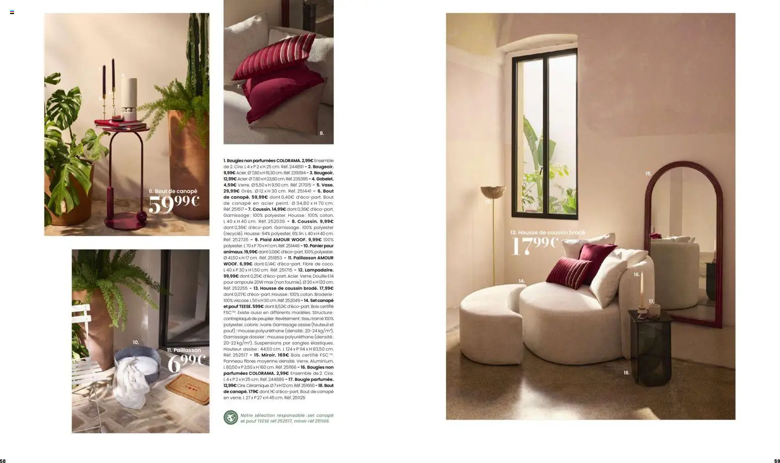 {H1} | Page: 30 | Produits: Mousse, Canapé, Fauteuil, Panier