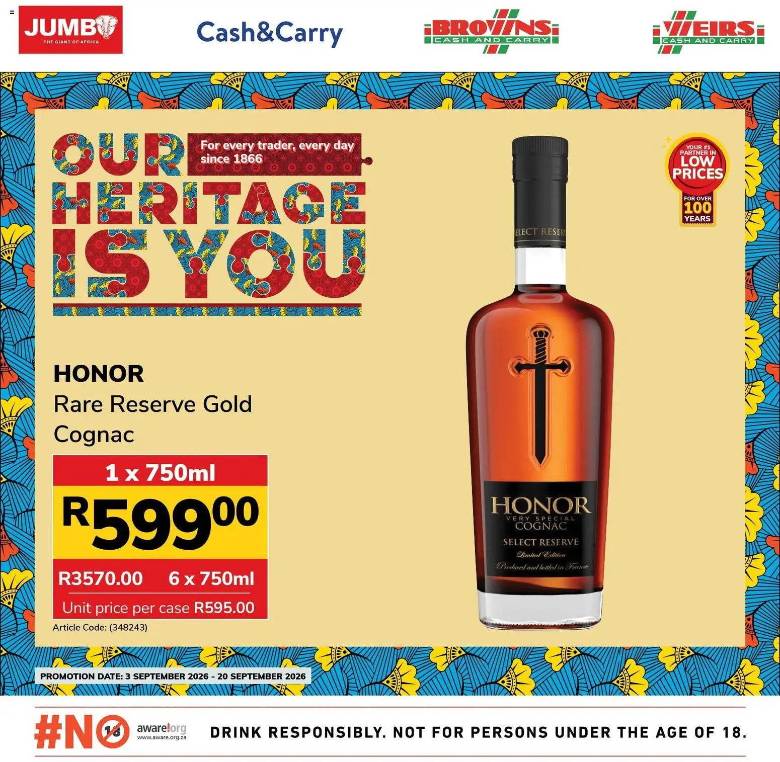 New Jumbo catalogue – valid from 03/09/2026 | Page: 1 | Products: Case, Cognac