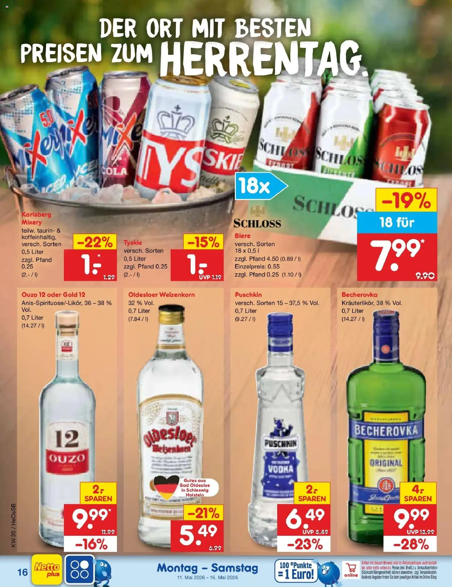 Netto Marken-Discount Prospekt Kröpelin	 – gültig ab 10.05.2026 | Seite: 21 | Produkte: Ouzo 12, Bad, Oldesloer, Mixery