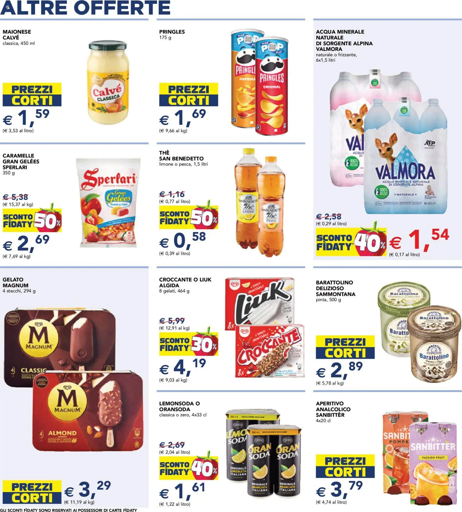 Volantino Esselunga S del 07.05.2026 | Pagina: 9 | Prodotti: Caramelle, Gelato, Limone, Acqua minerale