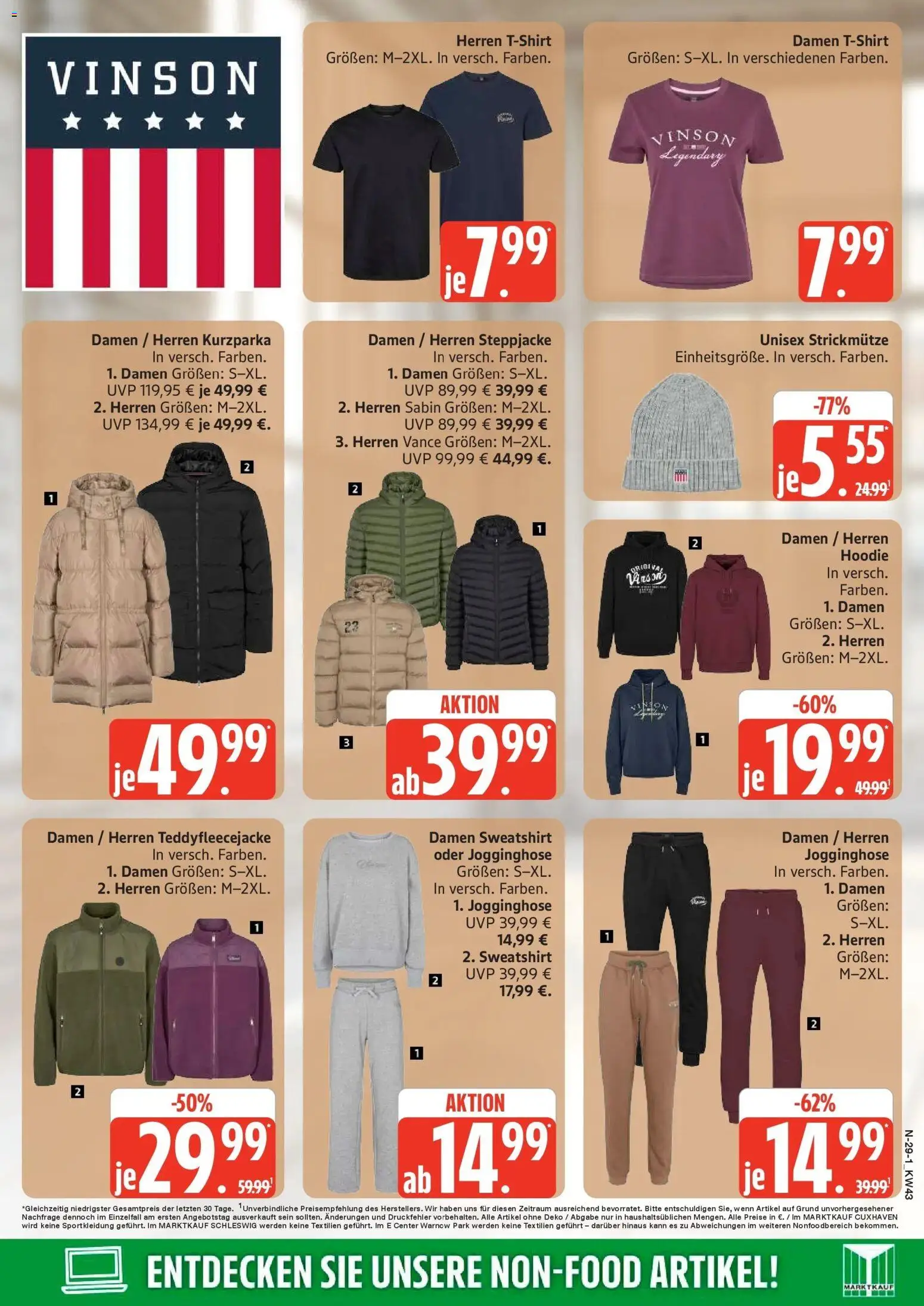 Marktkauf Prospekt Buxtehude (ab 19.10.2026) » Angebote online | Seite: 29 | Produkte: Jogginghose, Sweatshirt, Hoodie, Steppjacke