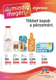 DM Drogerie Markt akciós újság - amely érvényes a következő dátumtól: 2026.07.16.