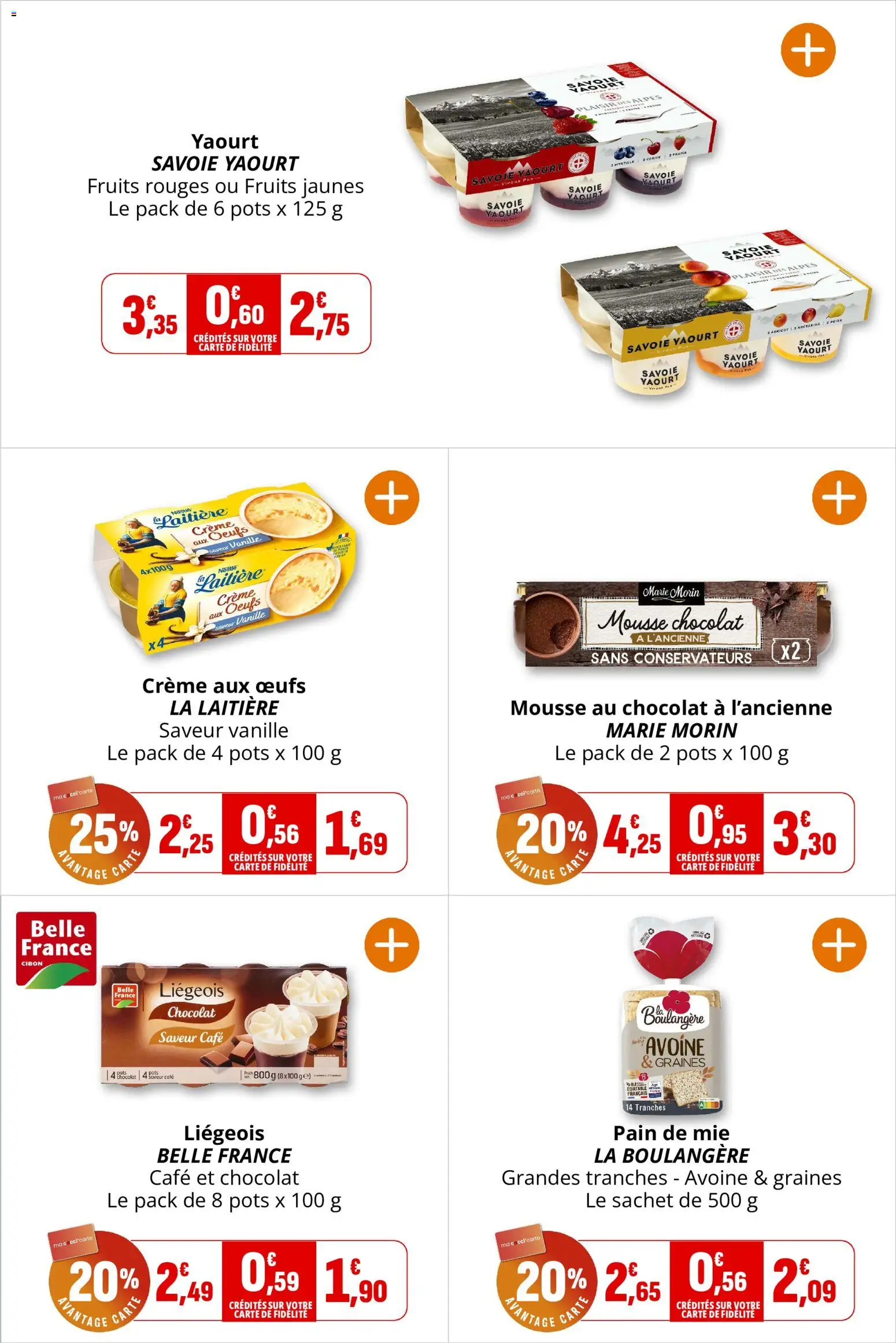 {H1} | Page: 14 | Produits: Poire, Crème aux œufs, Vanille, Mousse