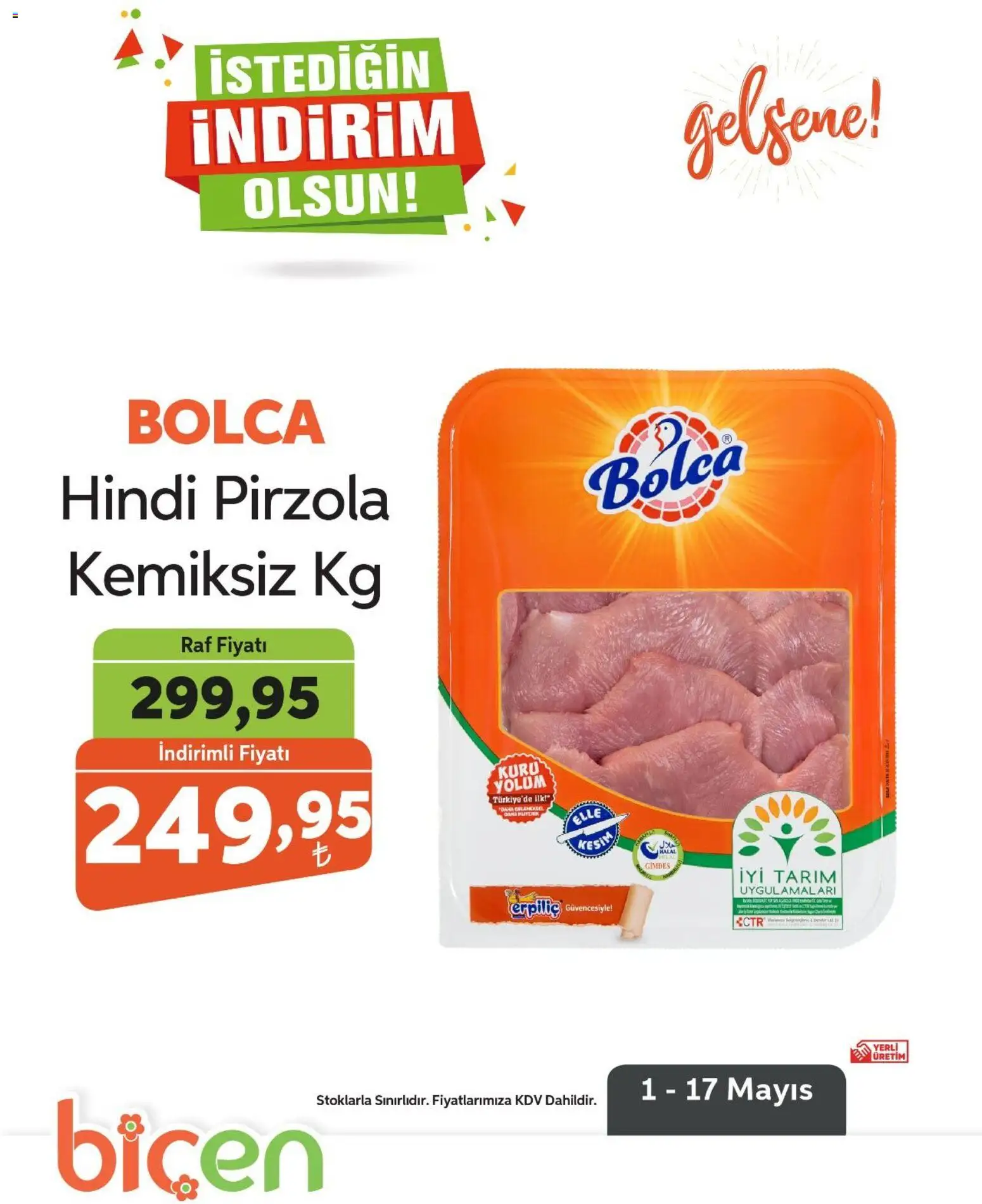 Biçen Market İndirim - 01.05.2026 tarihinden itibaren geçerlidir | Sayfa: 1 | Ürünler: Raf, Pirzola