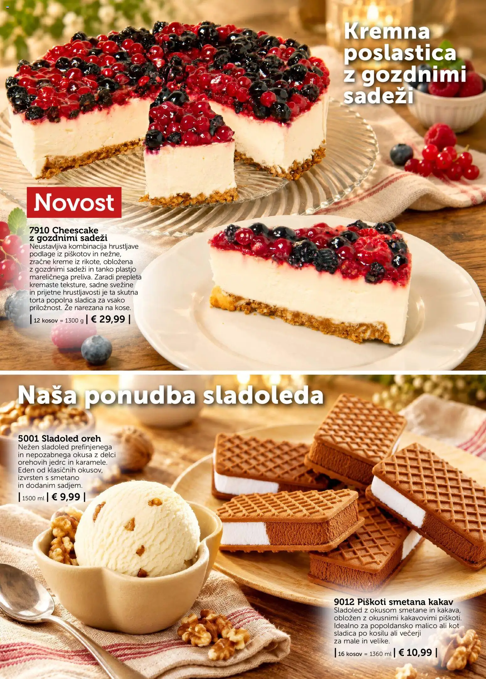 Novi Bofrost katalog ponudbe – veljaven od 02.11.2026 | Stran: 5 | Izdelki: Torta, Karamele, Smetana, Sladoled