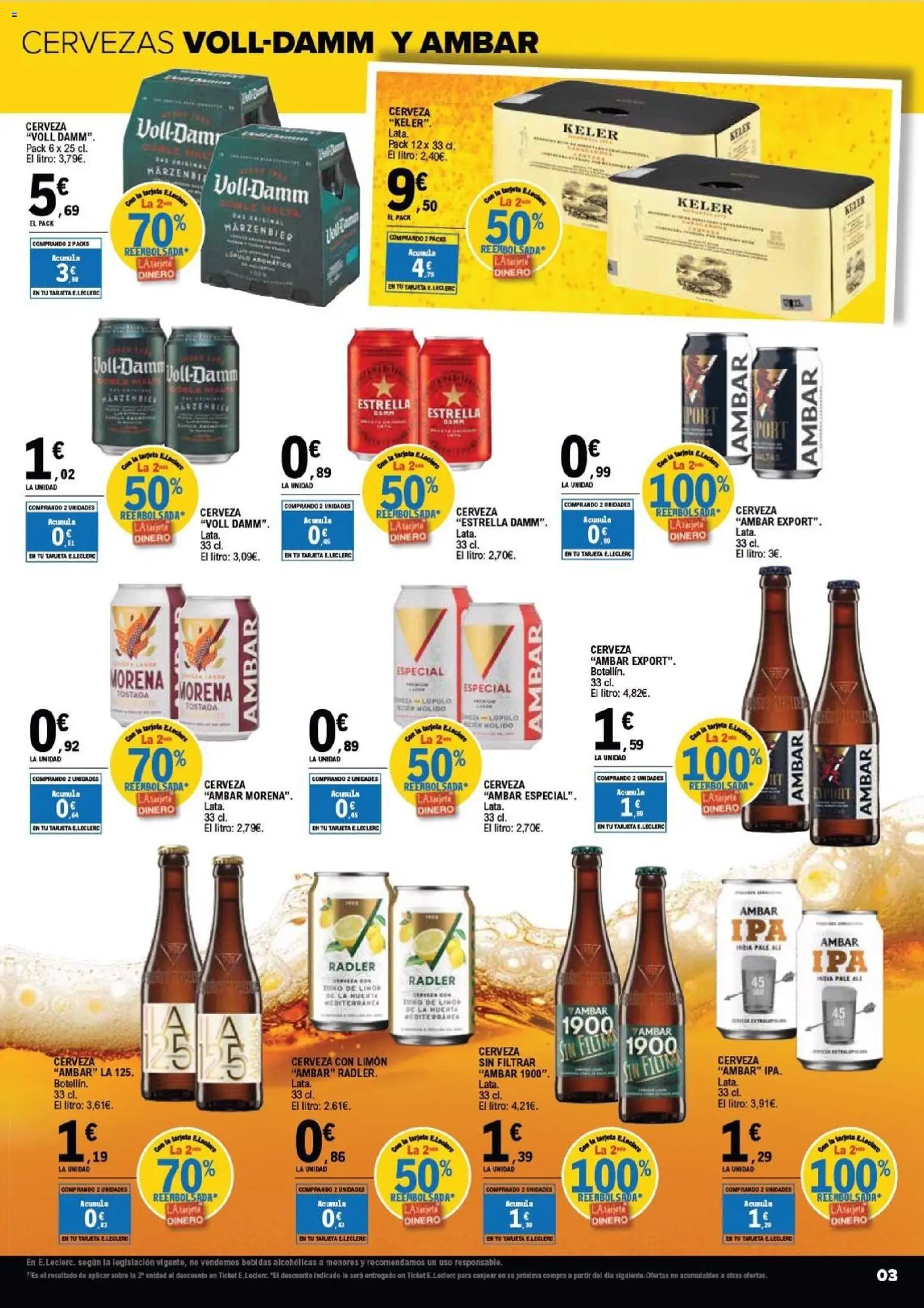 E.Leclerc Vitoria │ válido desde el 10.06.2026 | Página: 3 | Productos: Cerveza