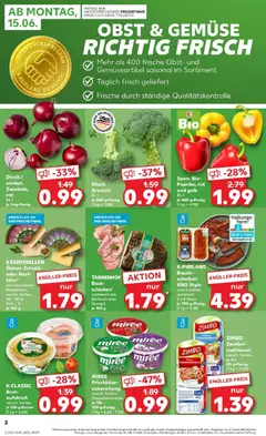 Kaufland Prospekt Osnabrück ab 15.06.2026 gültig | Seite: 4 | Produkte: Spargel, Gemüse, Brot, Frischkase