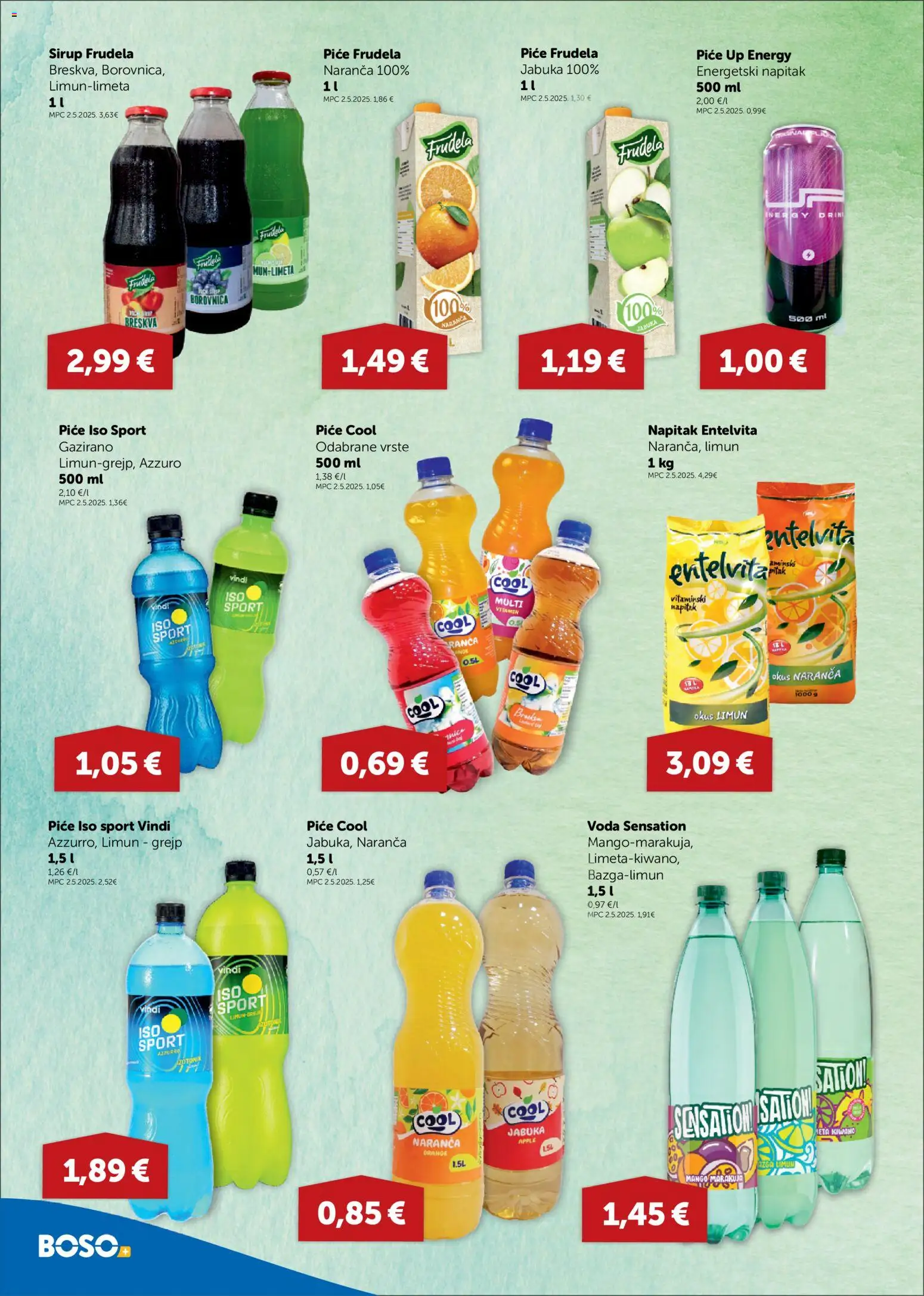 Boso katalog | vrijedi od 23.07.2026 | Stranica: 10 | Proizvodi: Voda, Limun, Borovnica, Jabuka
