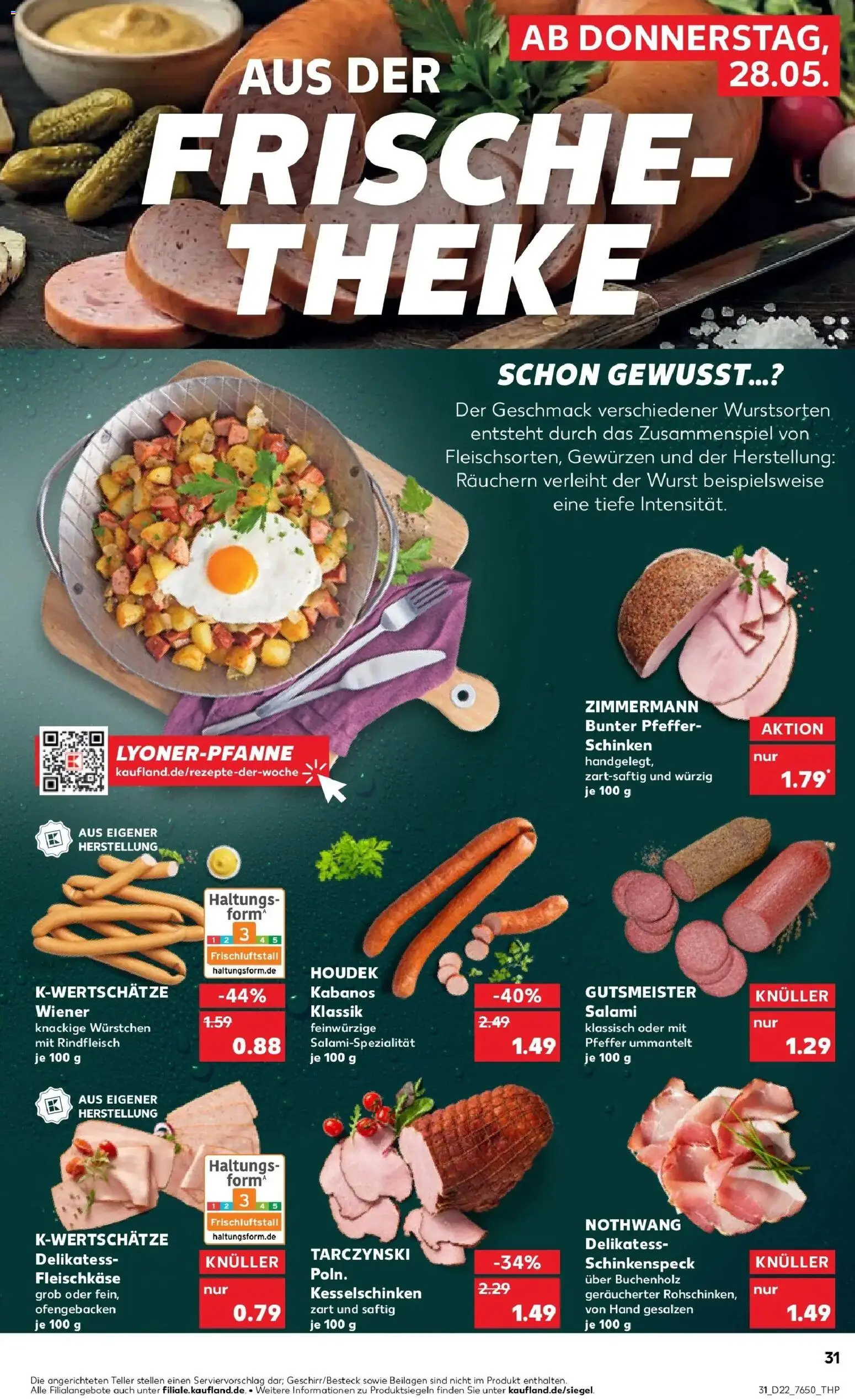 Kaufland Prospekt Crailsheim – gültig ab 26.05.2026 | Seite: 36 | Produkte: Theke, Pfeffer, Wurst, Salami