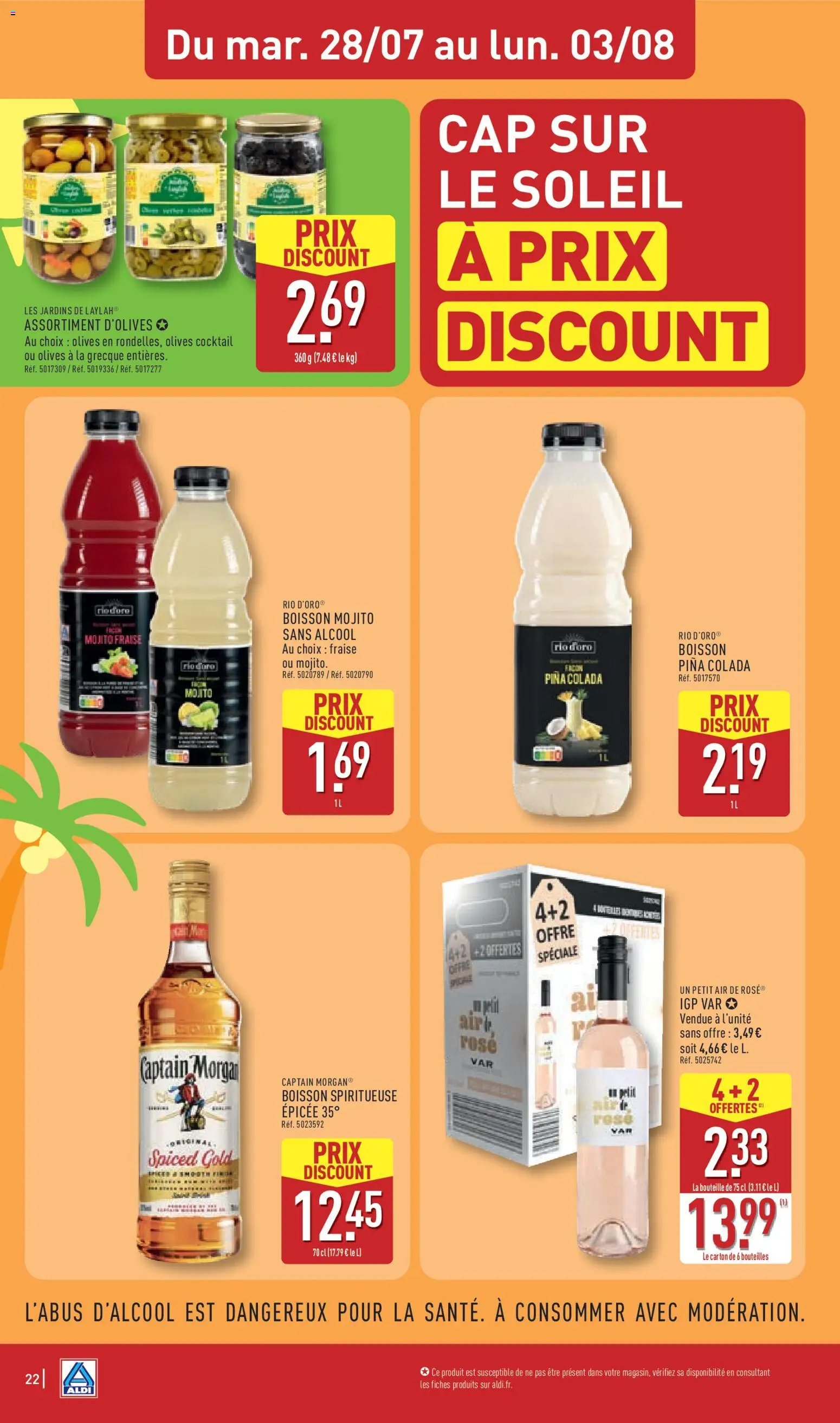 {H1} | Page: 26 | Produits: Alcool, Fraise, Olives, Captain Morgan