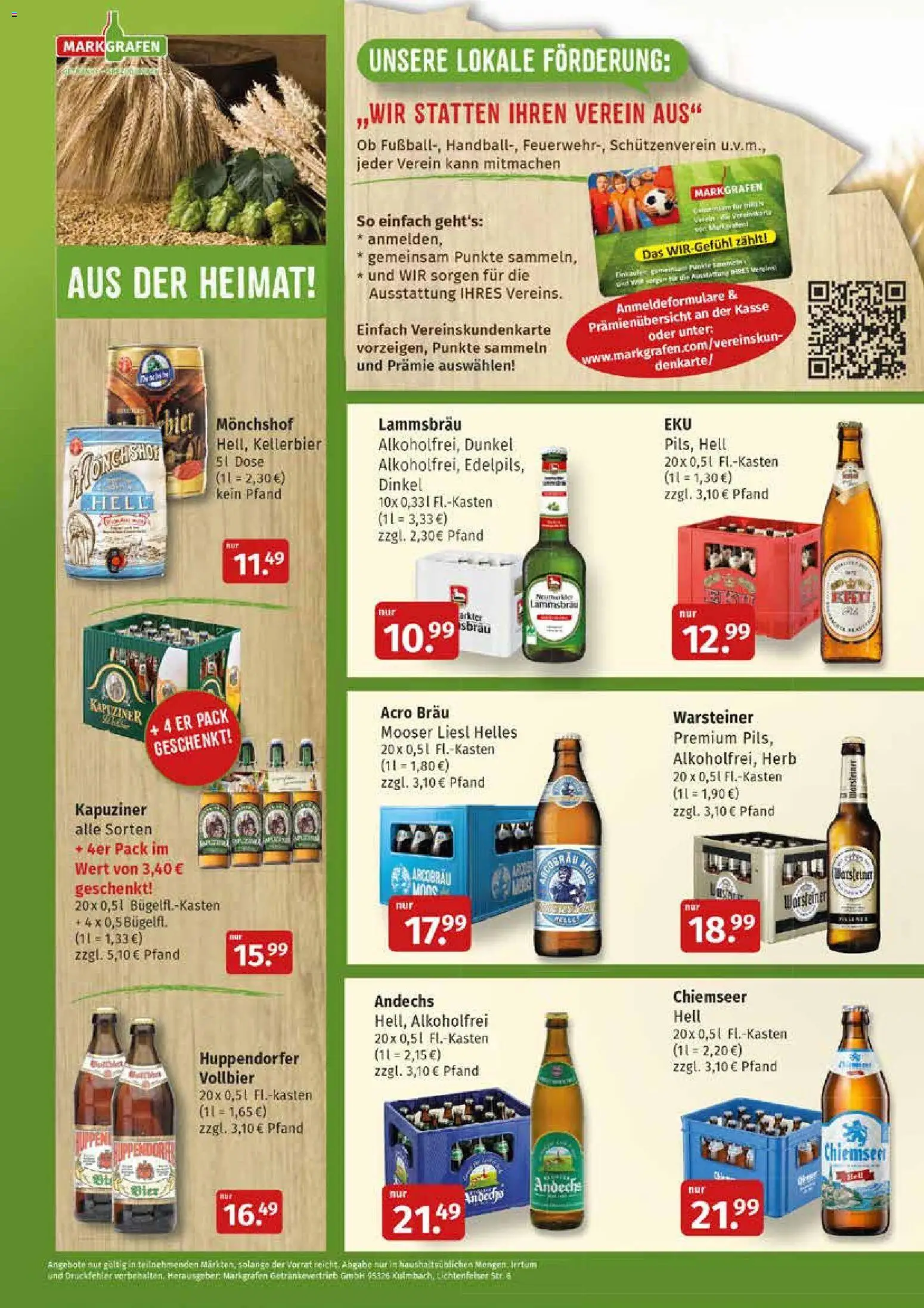 Markgrafen Prospekt – gültig ab 03.08.2026 | Seite: 4 | Produkte: Monchshof, Bier, Warsteiner