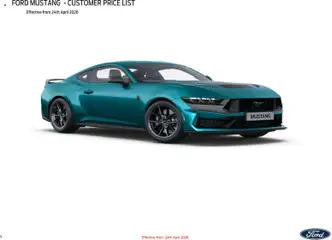 Preview of Ford - Mustang valid from 01/04/2026