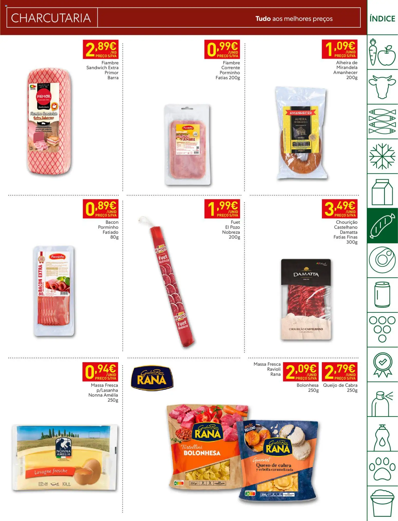 Recheio folheto Madeira │ válido de 29/09/2026 | Página: 11 | Produtos: Fiambre, Bacon, Queijo, Alheira